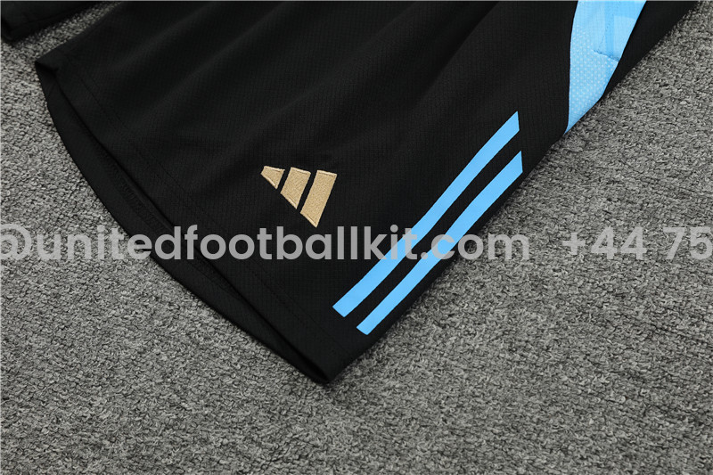 Unitedfootballkit.com | Argentina 2024 Short-Sleeve Training Set - Gold -Customize Name, Number and Patch | Worldwide Shipping