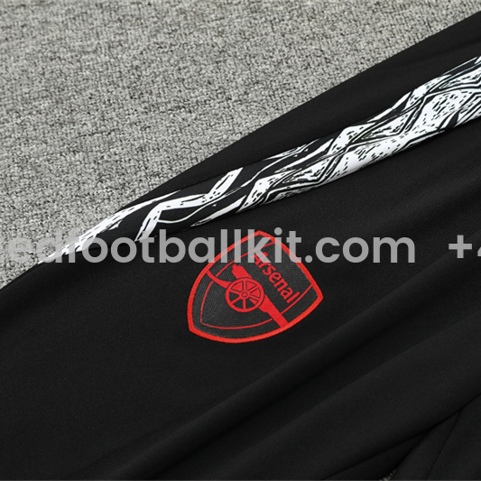 Unitedfootballkit.com | Arsenal 24-25 Long Sleeve Training Set - Black -Customize Name, Number and Patch | Worldwide Shipping