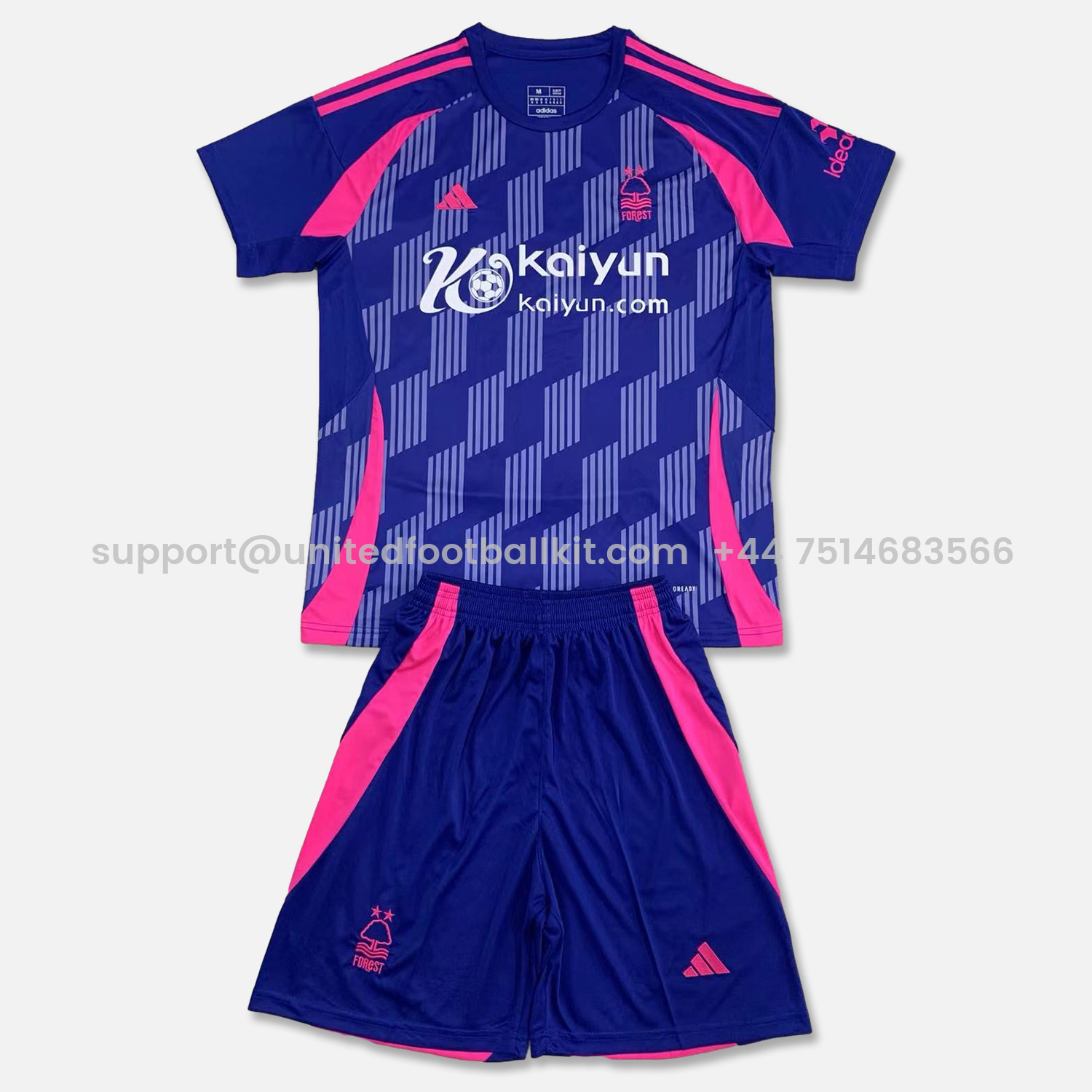 Unitedfootballkit.com | Nottingham Forest 24-25 Away Men's Adult Jersey Set - Fans Version -Customize Name, Number and Patch | Worldwide Shipping