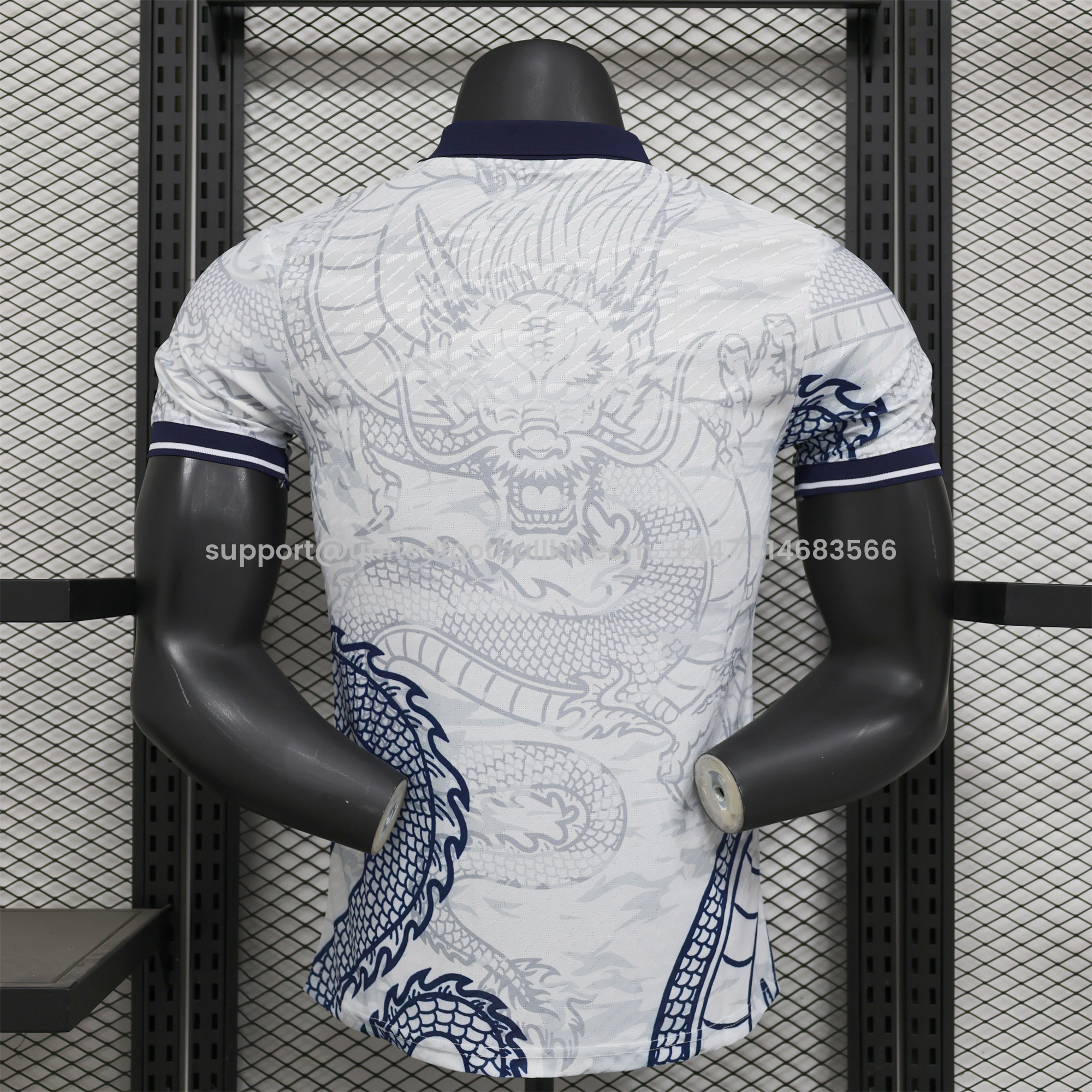 Unitedfootballkit.com | Real Madrid 24-25 Black Dragons Pattern White Special Edition Jersey - Player Version -Customize Name, Number and Patch | Worldwide Shipping