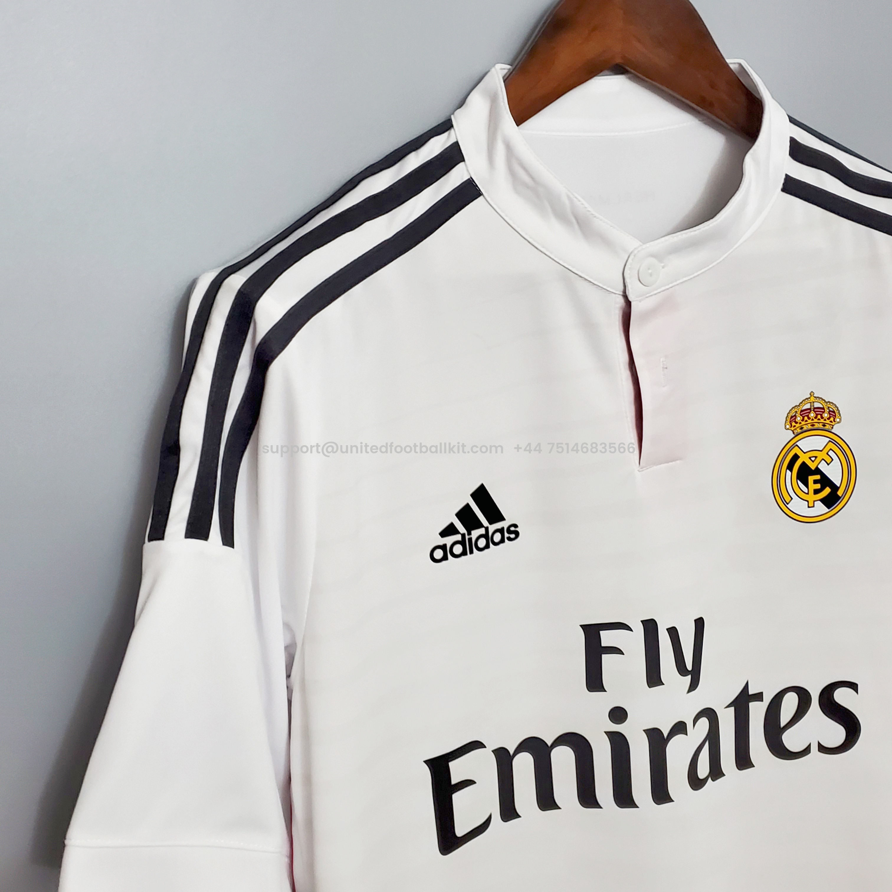 Unitedfootballkit.com | Retro Real Madrid 14-15 Home Stadium Jersey -Customize Name, Number and Patch | Worldwide Shipping