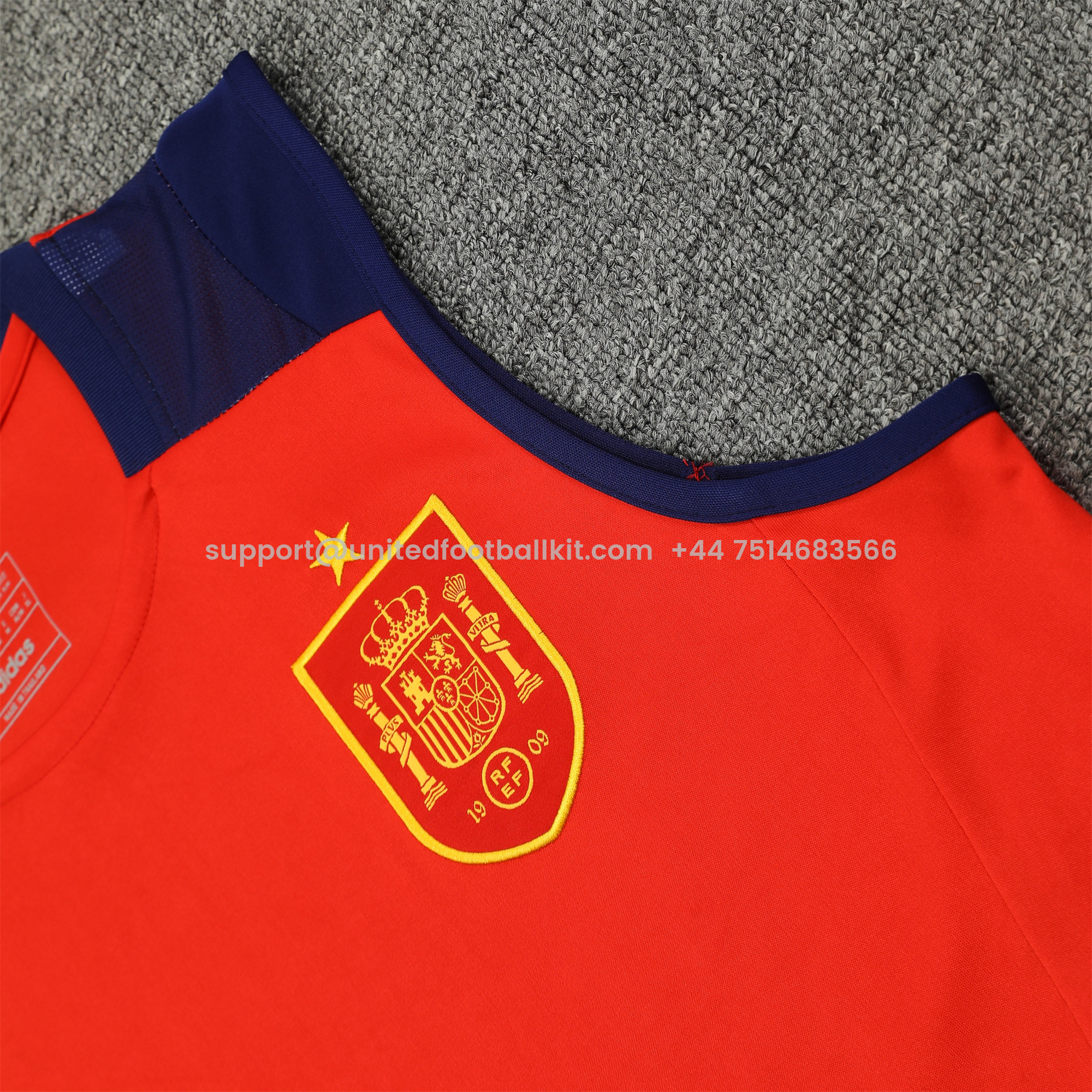 Unitedfootballkit.com | Spain 24-25 Vest Training Set - Red -Customize Name, Number and Patch | Worldwide Shipping