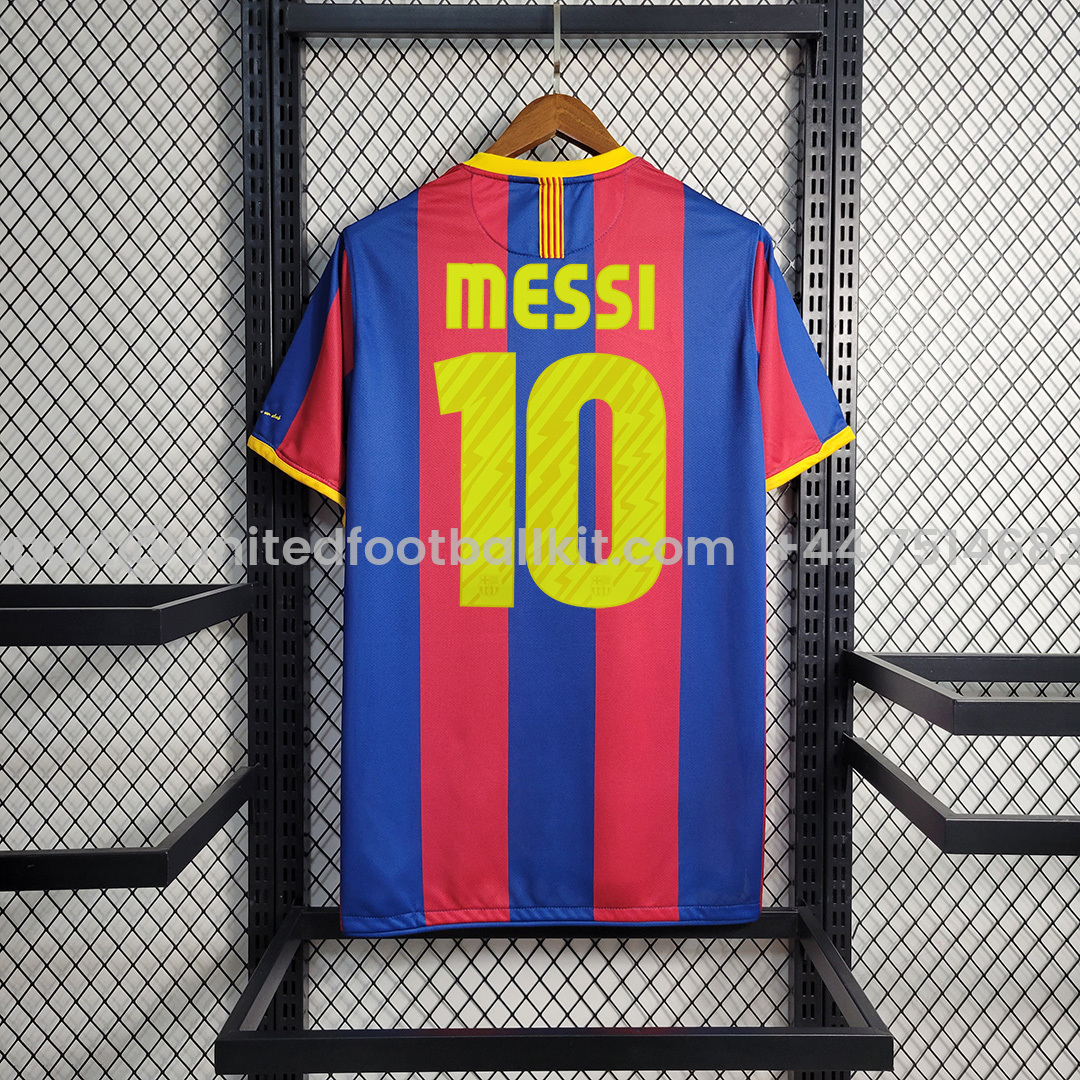 Unitedfootballkit.com | Retro Barcelona 10-11 Home Stadium Jersey -Customize Name, Number and Patch | Worldwide Shipping