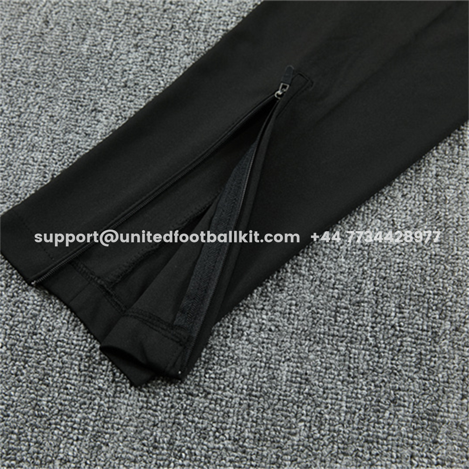 Unitedfootballkit.com | Atletico Madrid 26-27 Long Sleeve Training Set - Black Top & Black Pants -Customize Name, Number and Patch | Worldwide Shipping