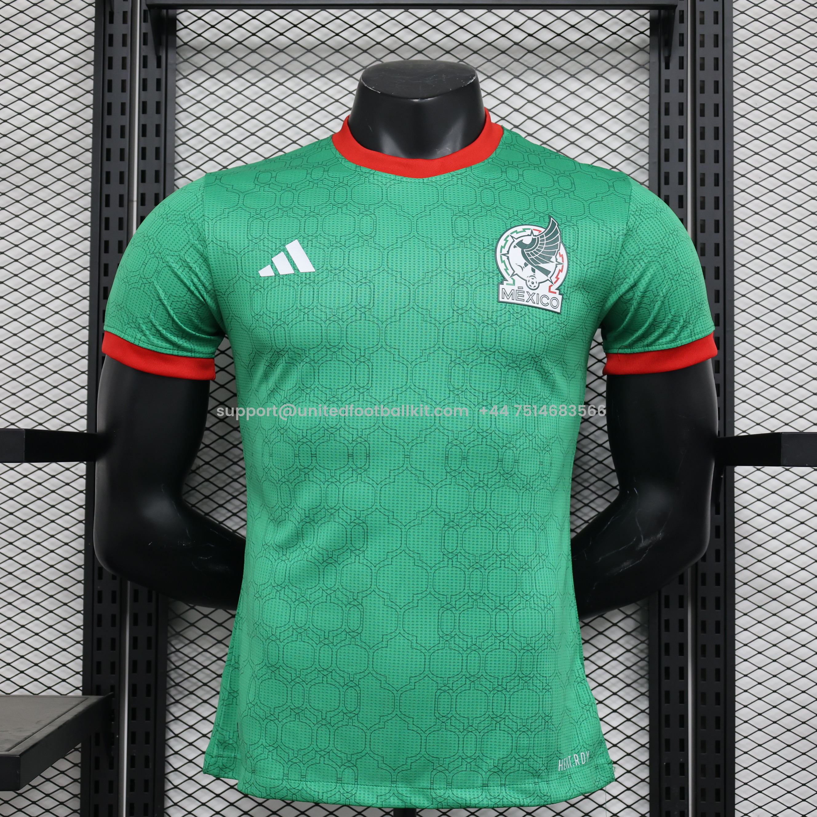 Unitedfootballkit.com | Mexico 22-23 Home Stadium Jersey - Player Version -Customize Name, Number and Patch | Worldwide Shipping