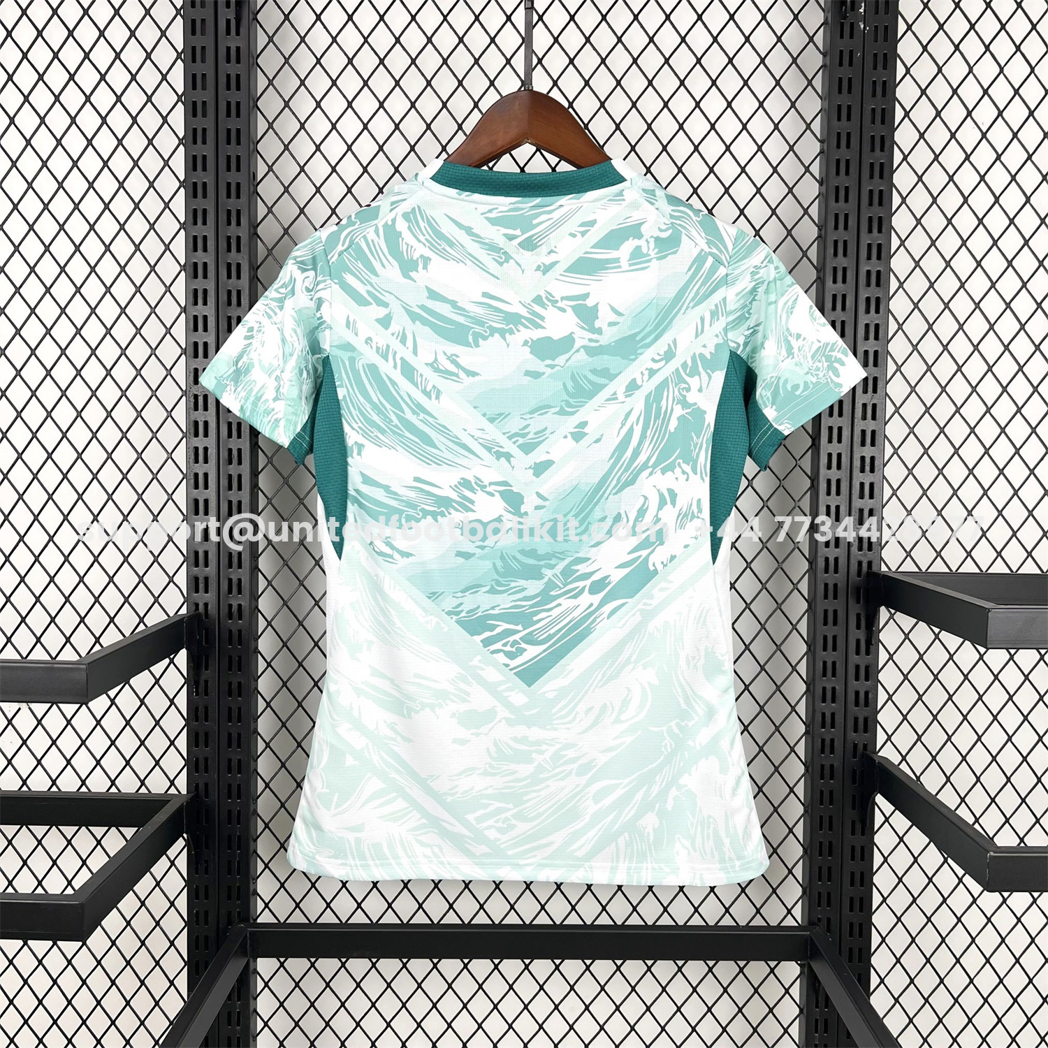 Unitedfootballkit.com | Women's Portugal 2026 Away White And Cyan Jersey -Customize Name, Number and Patch | Worldwide Shipping