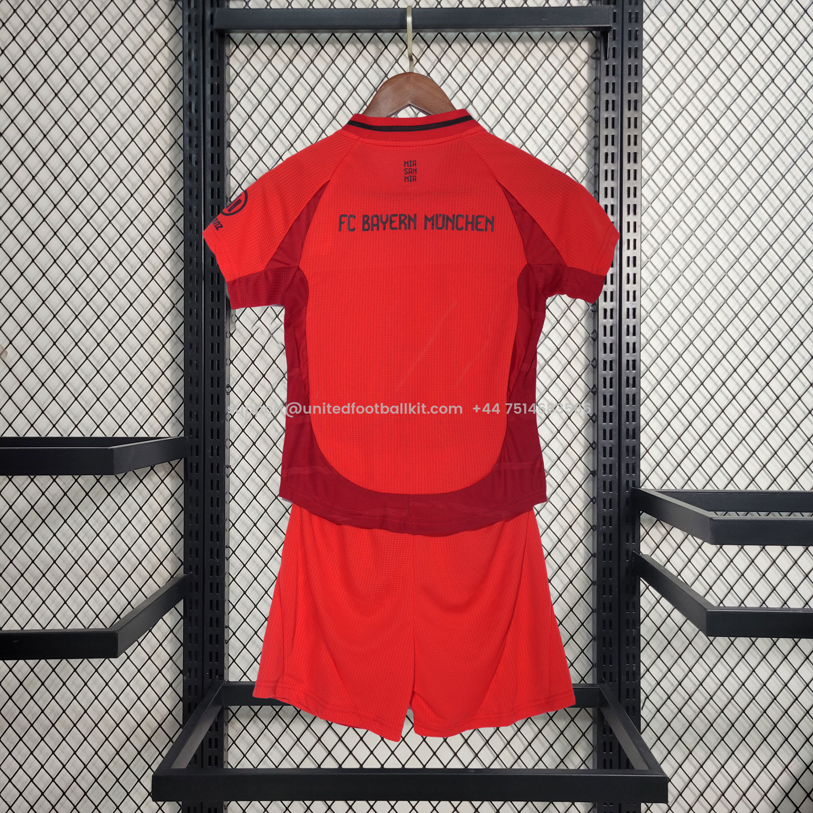 Unitedfootballkit.com | Bayern Munich 24-25 Home Kids Kit - Player Version -Customize Name, Number and Patch | Worldwide Shipping