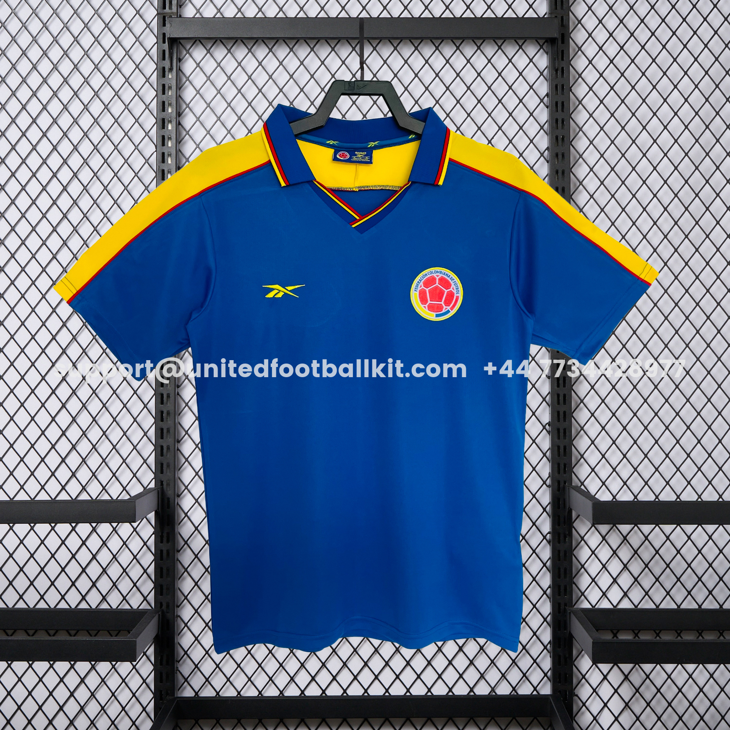 Unitedfootballkit.com | Retro Colombia 1998 Away Jersey -Customize Name, Number and Patch | Worldwide Shipping