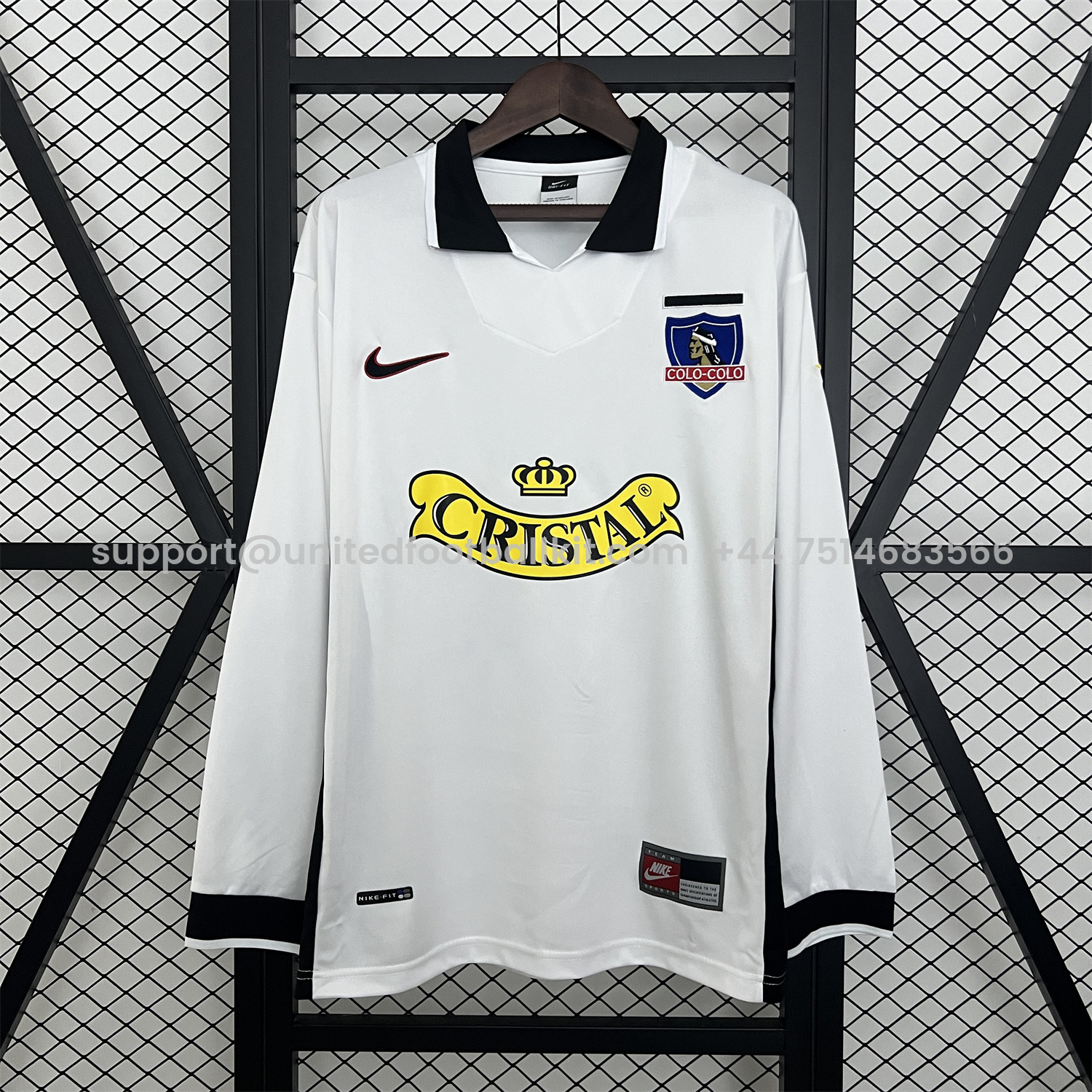 Unitedfootballkit.com | Retro Colo Colo 1998-99 Home Long Sleeves Jersey -Customize Name, Number and Patch | Worldwide Shipping