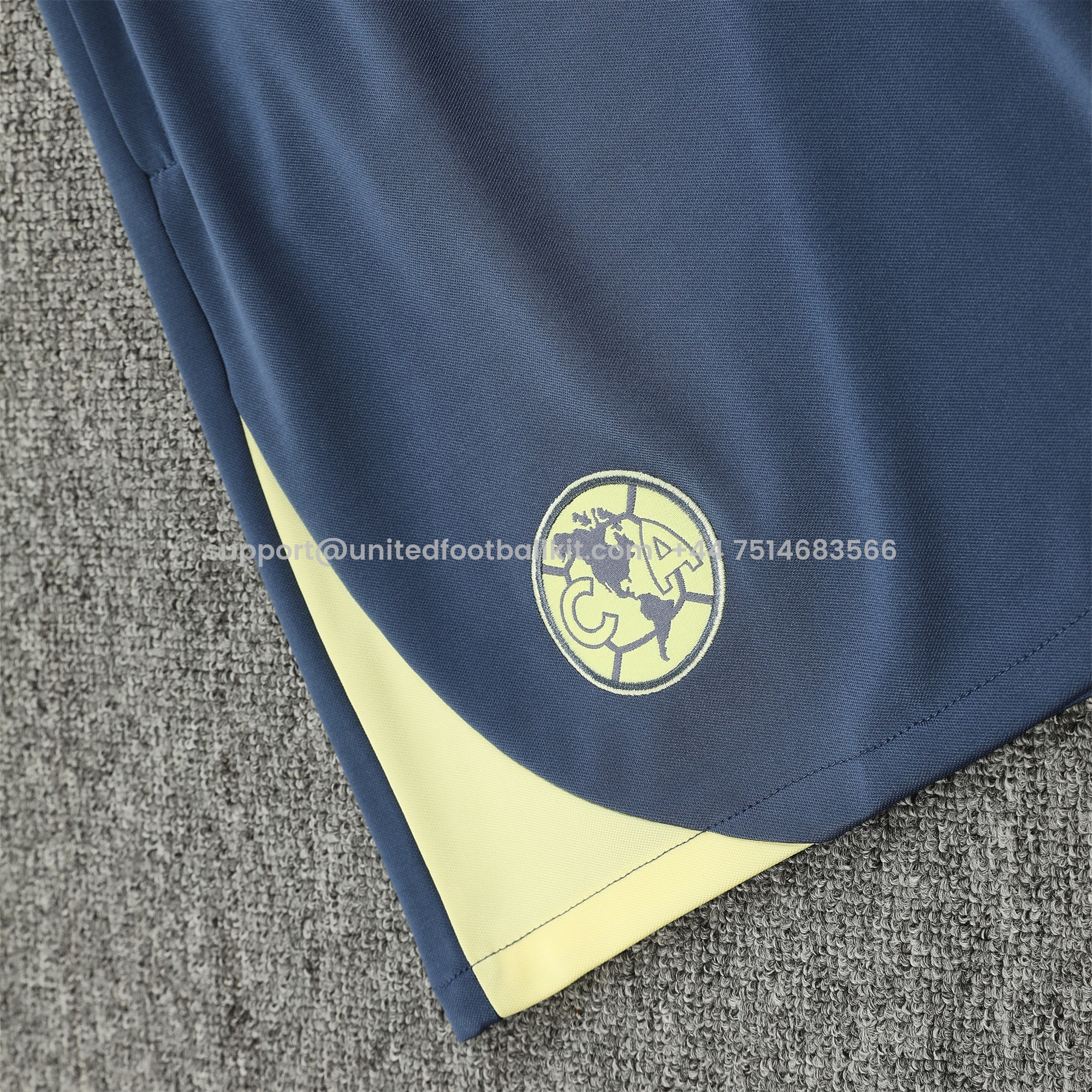 Unitedfootballkit.com | Club América 24-25 Short-Sleeve Training Set - Grey Top & Shorts -Customize Name, Number and Patch | Worldwide Shipping