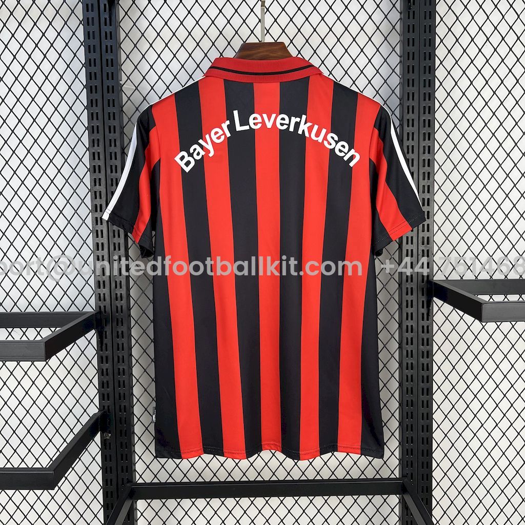 Unitedfootballkit.com | Retro Bayer 04 Leverkusen 2000-01 Home Jersey -Customize Name, Number and Patch | Worldwide Shipping