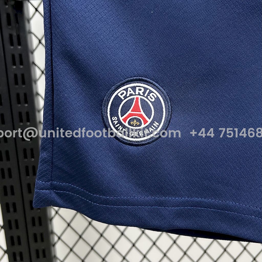 Unitedfootballkit.com | Paris Saint-Germain PSG 25-26 Home Kids Kit -Customize Name, Number and Patch | Worldwide Shipping