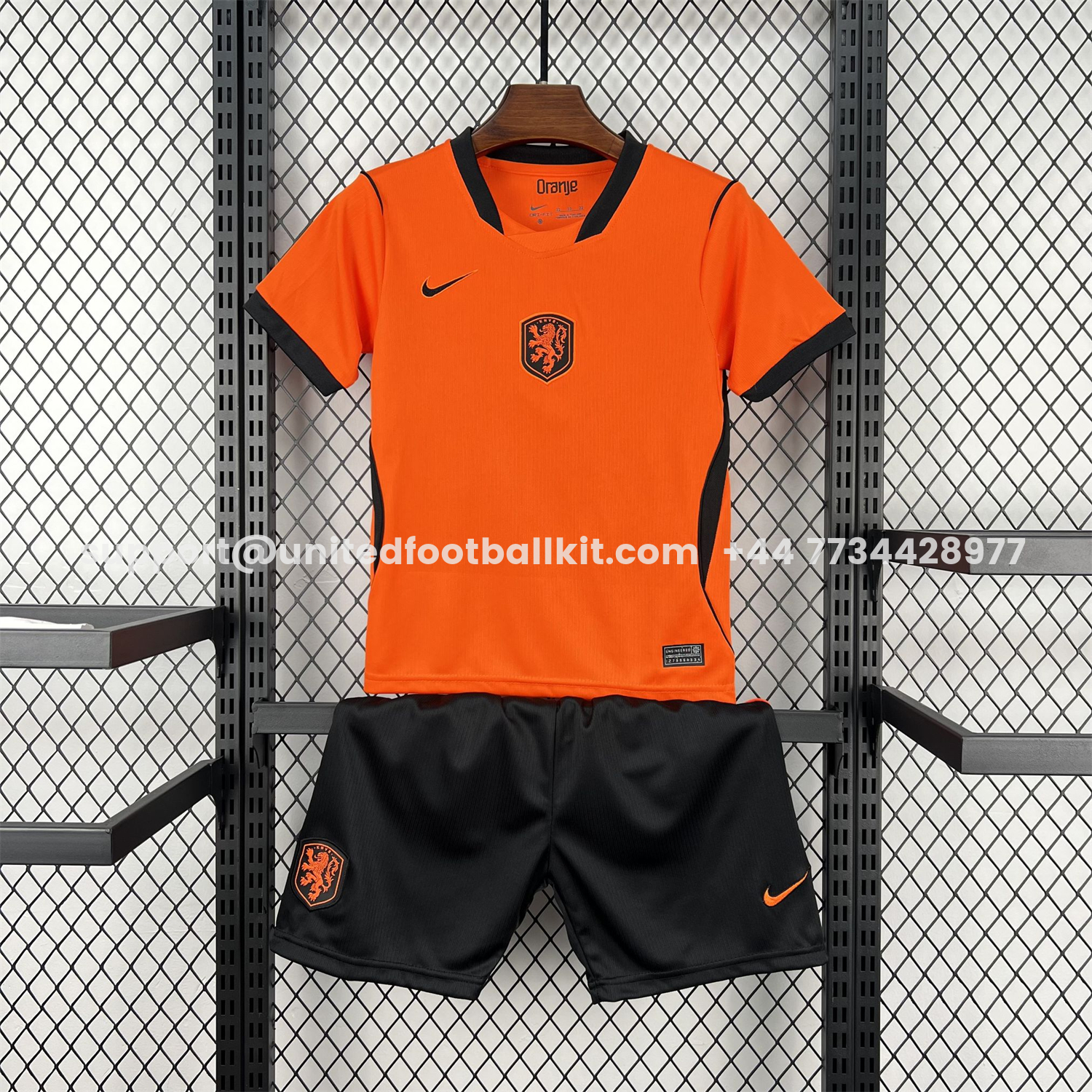 Unitedfootballkit.com | Netherlands 2026 Home Kids Kit -Customize Name, Number and Patch | Worldwide Shipping