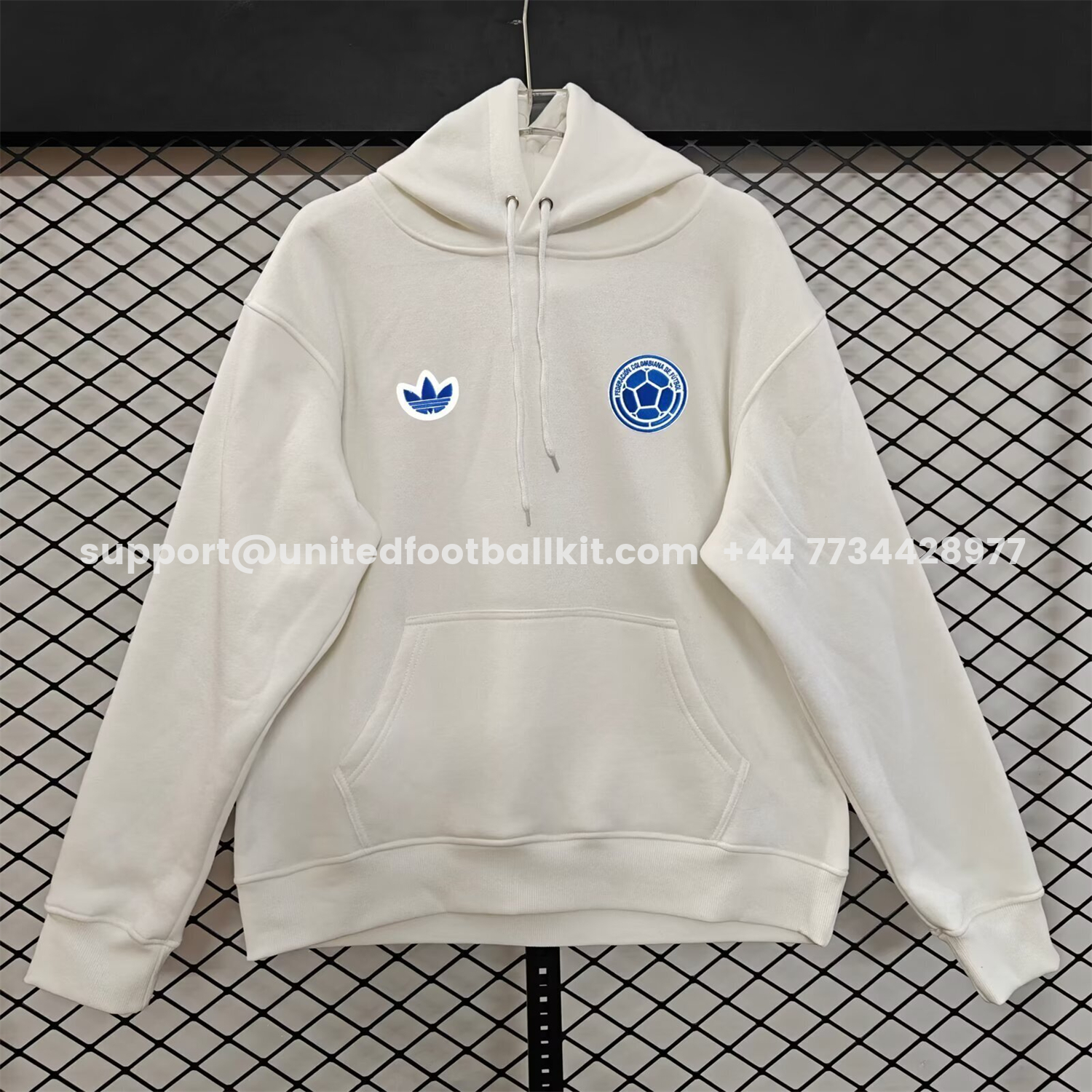 Unitedfootballkit.com | Colombia 2026 Terrace Icon Unisex Pullover Hoodie -Customize Name, Number and Patch | Worldwide Shipping