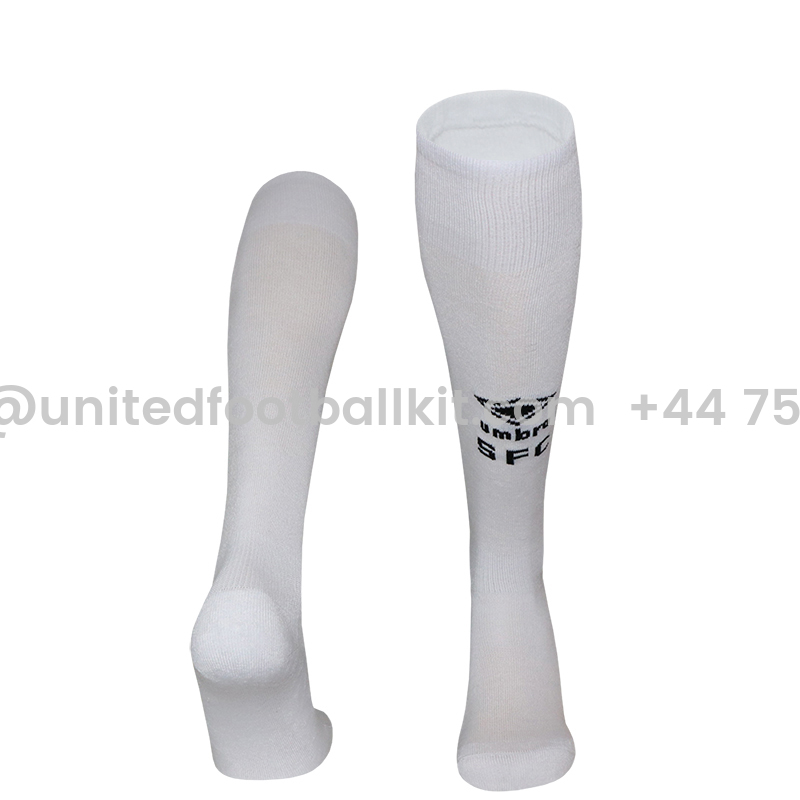 Unitedfootballkit.com | Santos 25-26 Home Socks - White -Customize Name, Number and Patch | Worldwide Shipping