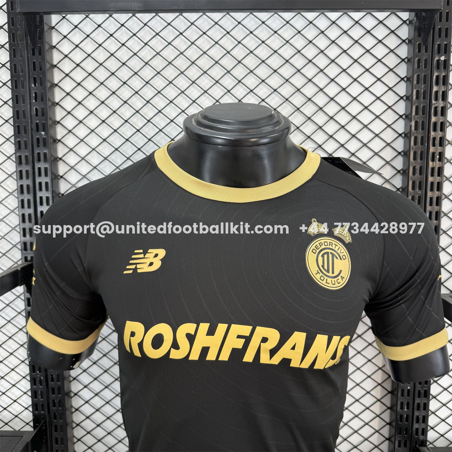 Unitedfootballkit.com | 【The Double Winners】Toluca 25-26 Black Special Jersey - Player Version -Customize Name, Number and Patch | Worldwide Shipping