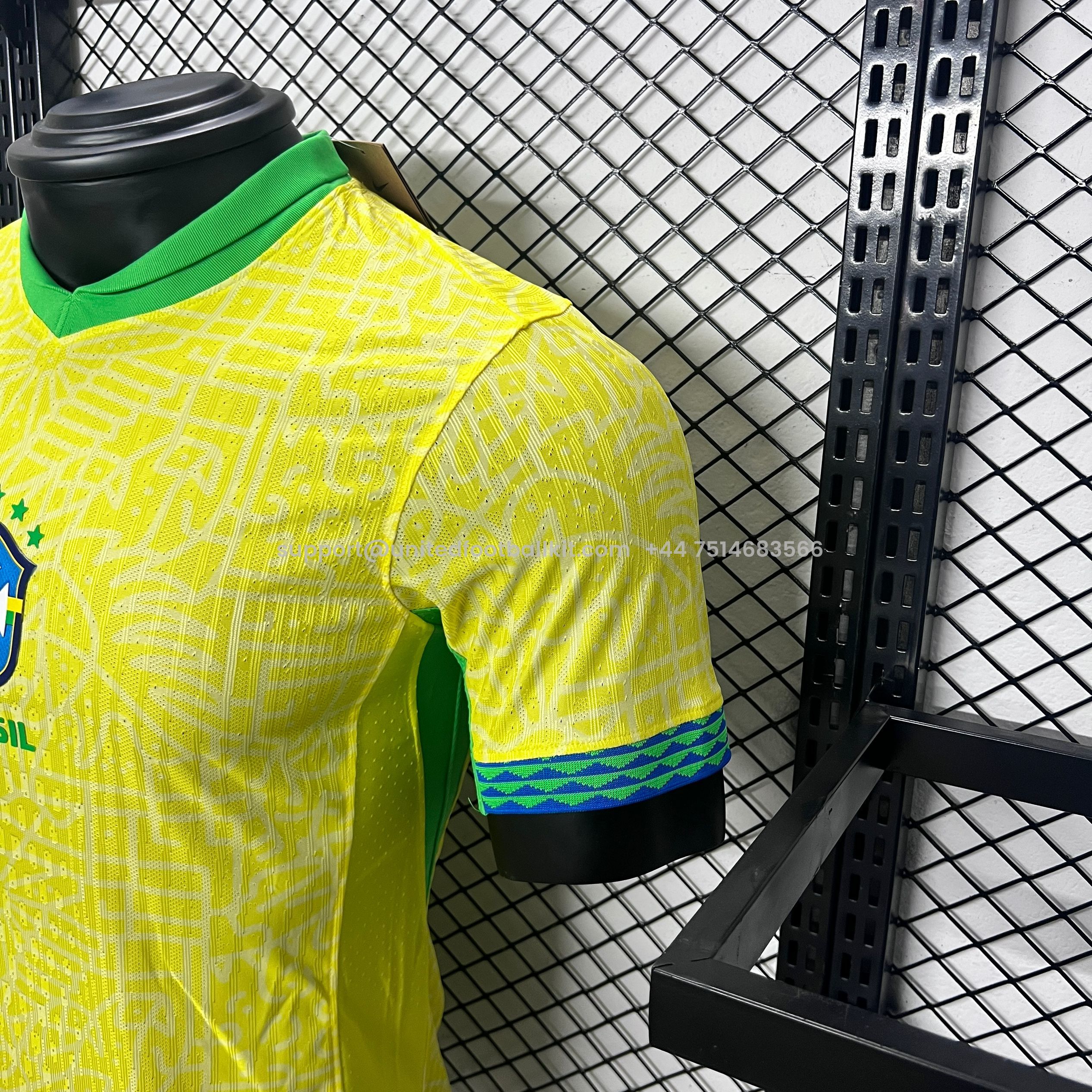 Unitedfootballkit.com | Brazil 2024 Home Stadium Jersey - Player Version -Customize Name, Number and Patch | Worldwide Shipping