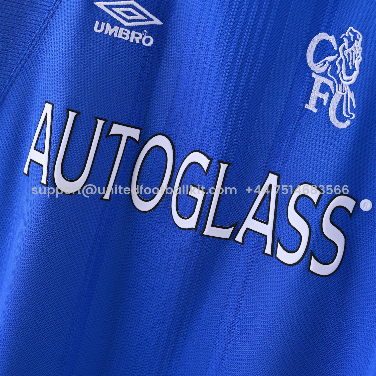 Unitedfootballkit.com | Retro C.H.E.L.S.E.A 1999-01 Home Stadium Jersey -Customize Name, Number and Patch | Worldwide Shipping