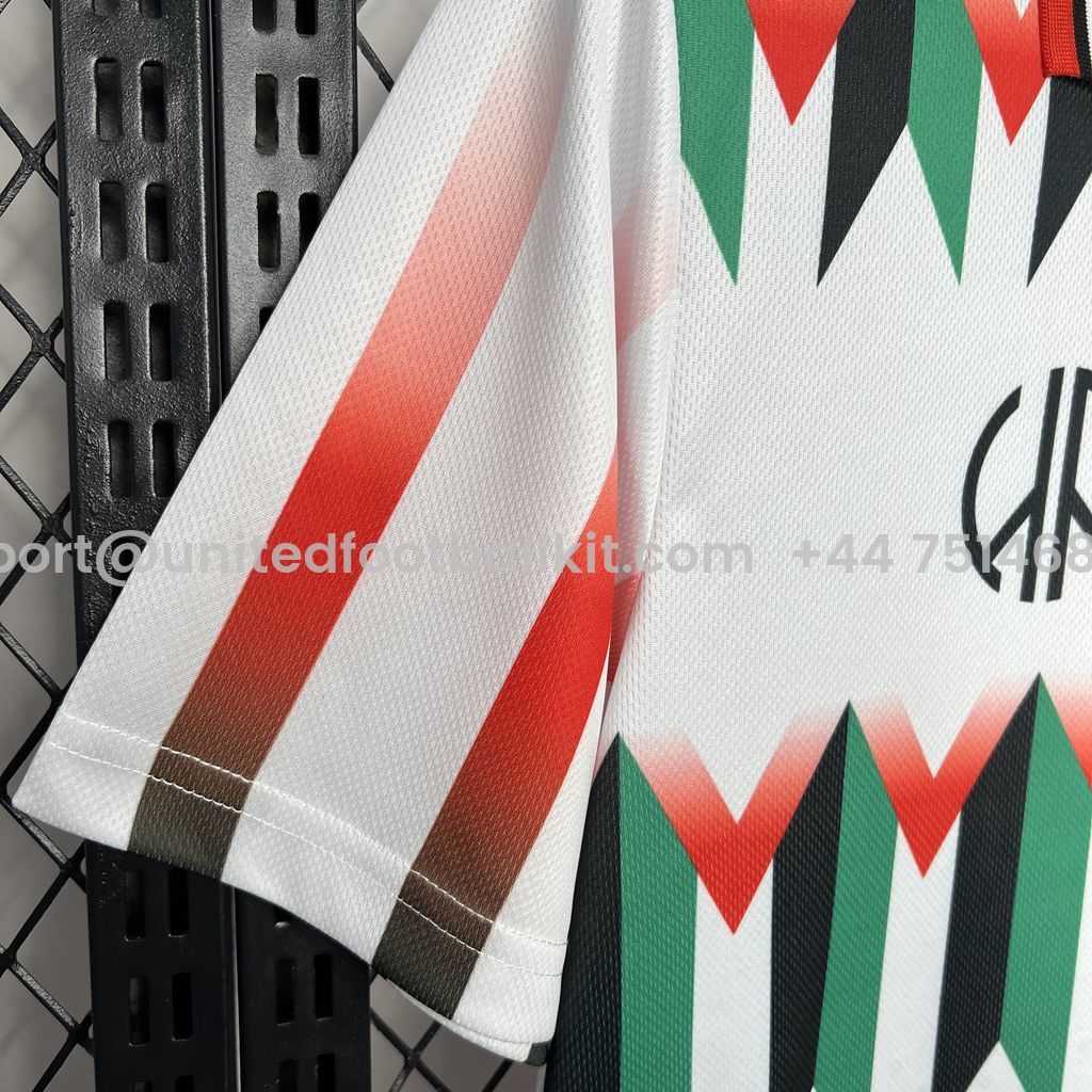 Unitedfootballkit.com | Retro Club Deportivo Palestino X Hypepeace White Throwback Jersey -Customize Name, Number and Patch | Worldwide Shipping