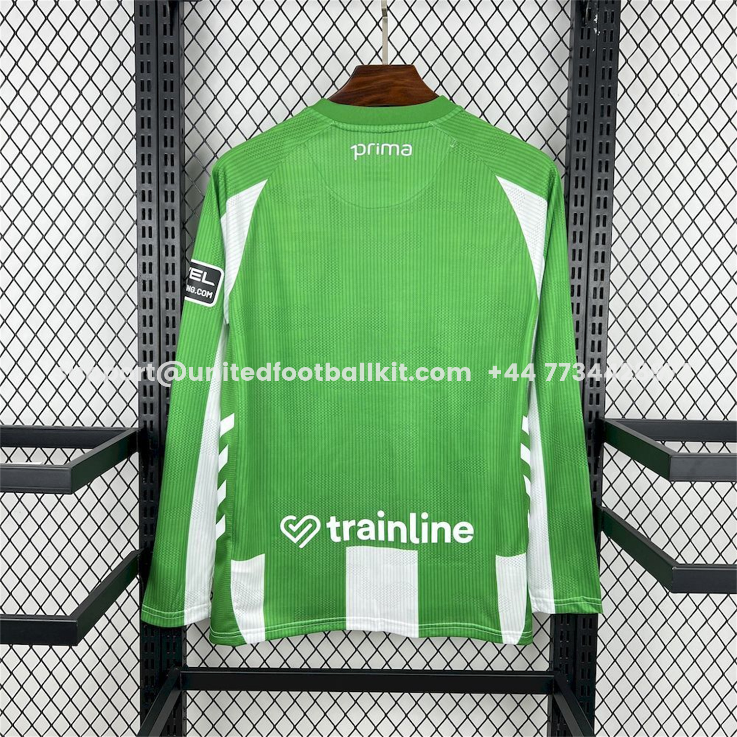 Unitedfootballkit.com | Real Betis 25-26 Home Long Sleeves Jersey - Fans Version -Customize Name, Number and Patch | Worldwide Shipping