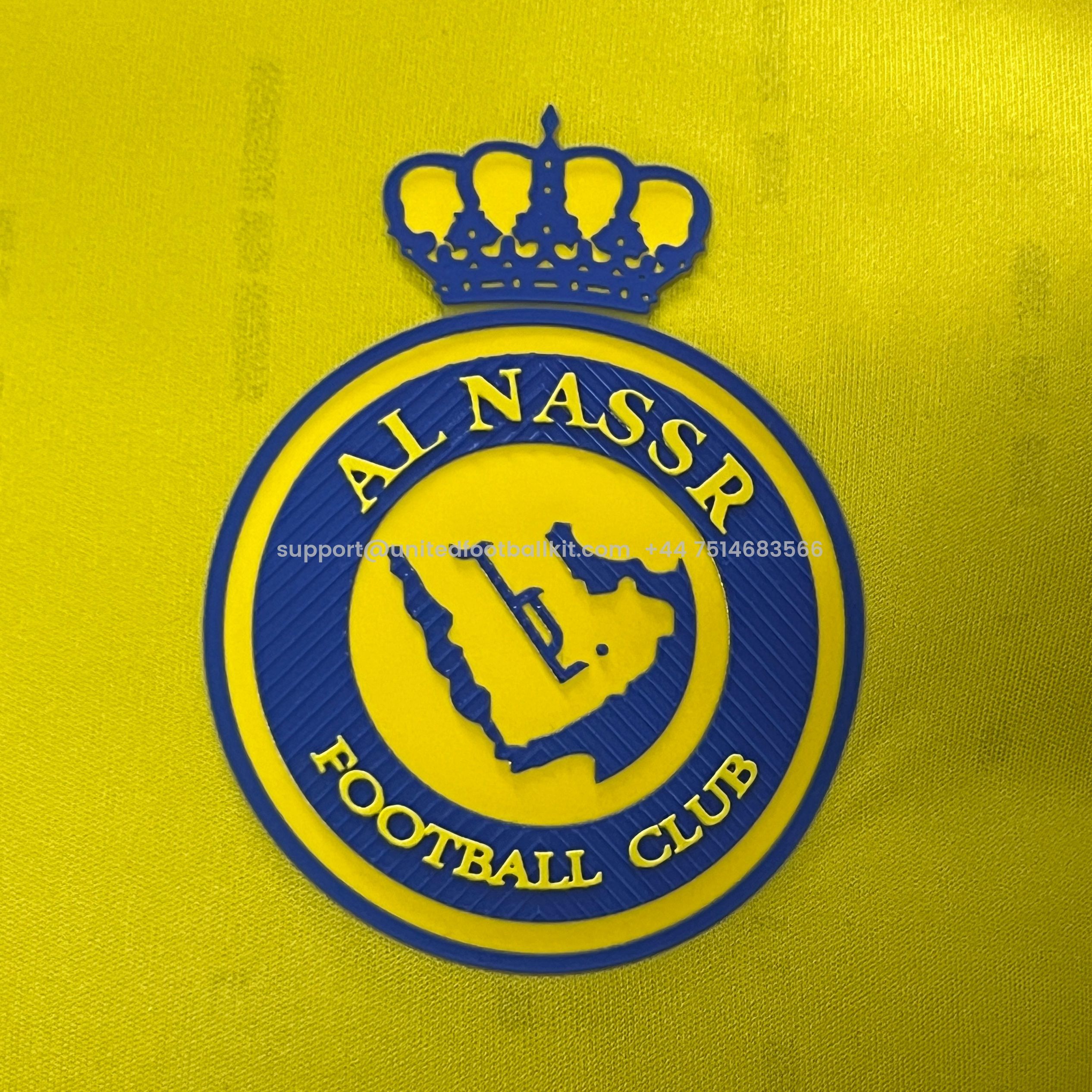Unitedfootballkit.com | Al Nassr Riyadh Victory 24-25 Home Stadium Jersey - Player Version -Customize Name, Number and Patch | Worldwide Shipping