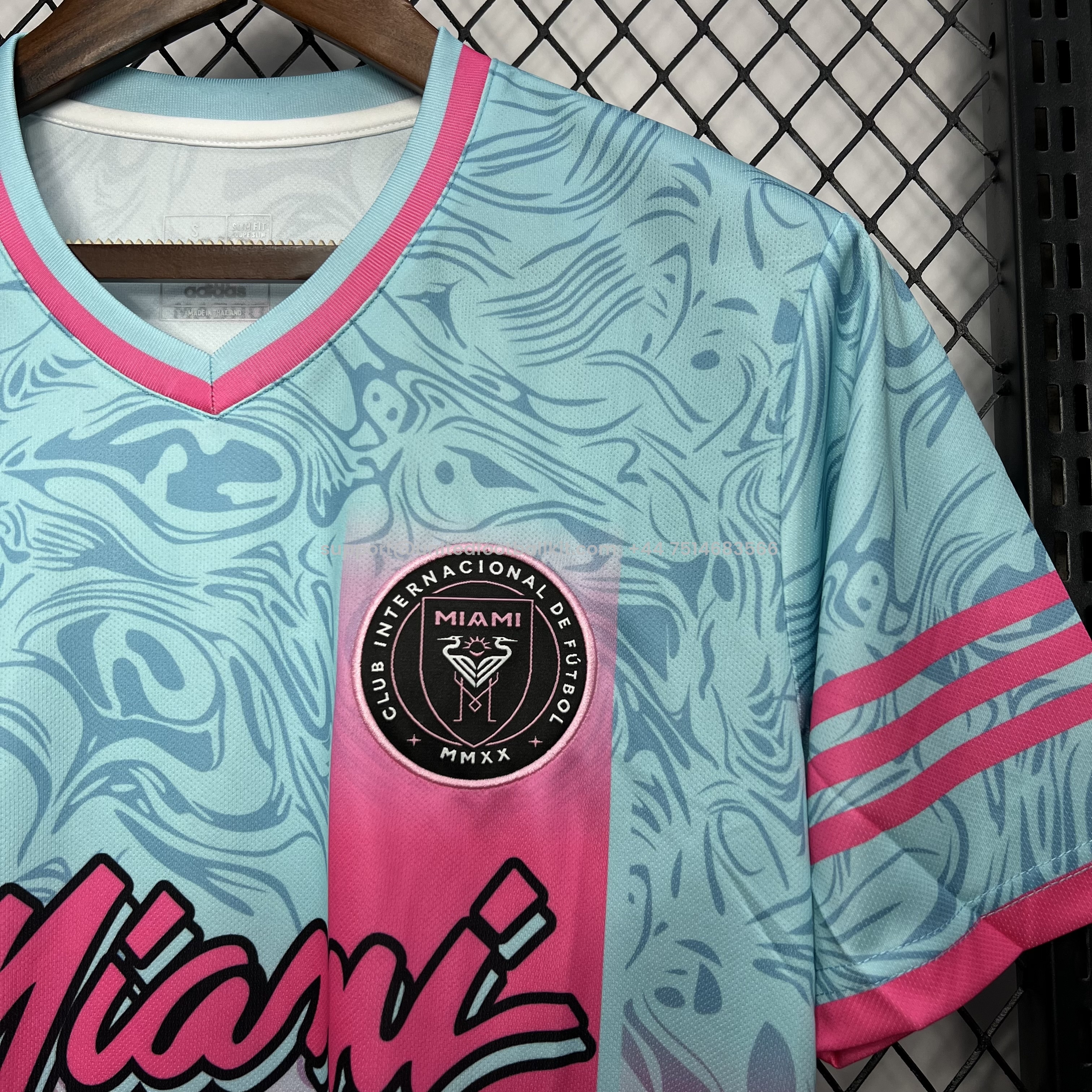 Unitedfootballkit.com | INT M.A.M 24-25 Pink & Green Special Edition Jersey - Fans Version -Customize Name, Number and Patch | Worldwide Shipping