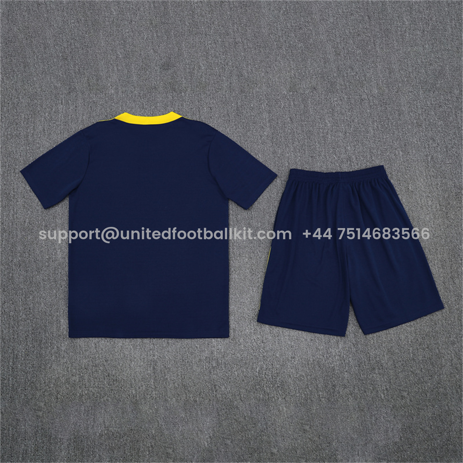 Unitedfootballkit.com | Atletico Madrid 25-26 Kids Short-Sleeve Training Set - Royal Blue -Customize Name, Number and Patch | Worldwide Shipping