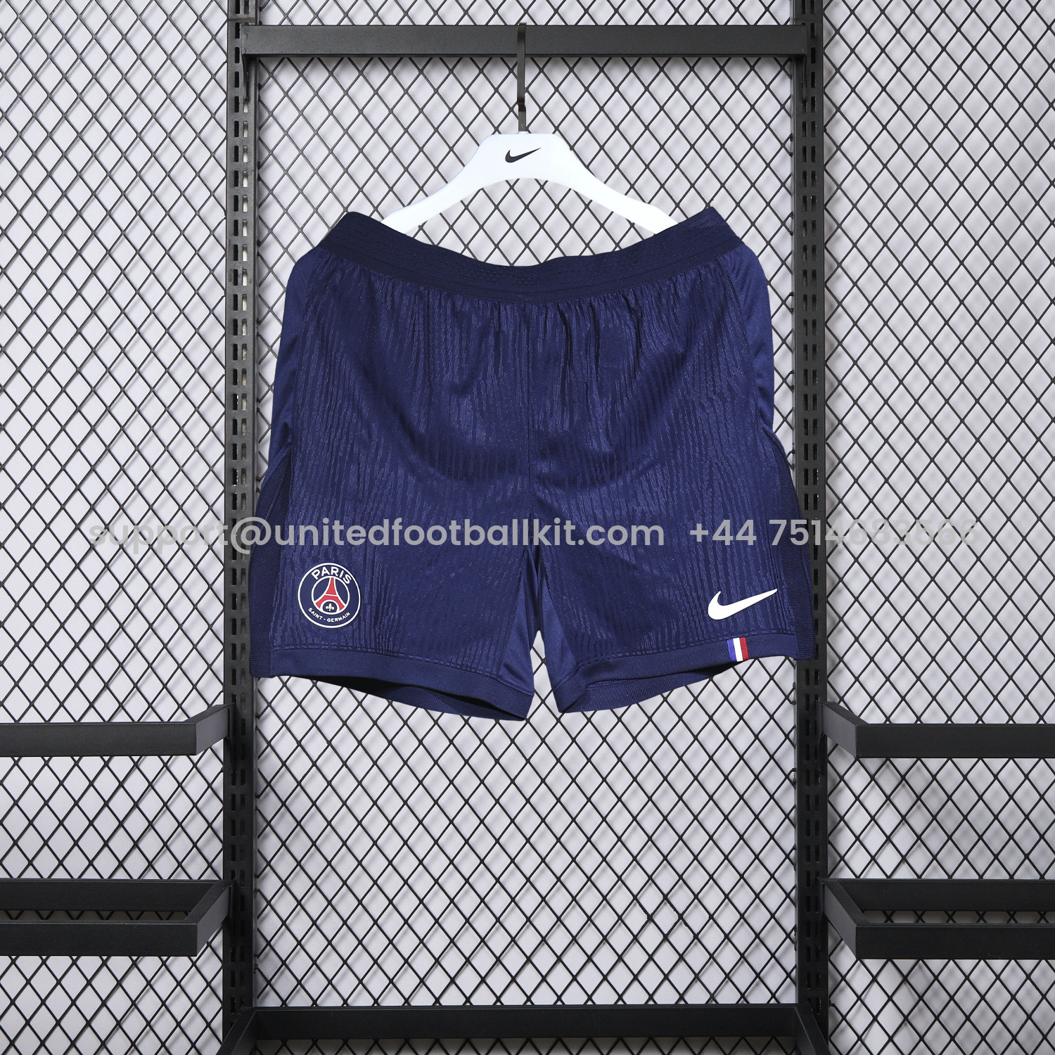 Unitedfootballkit.com | Paris Saint-Germain PSG 25-26 Home Blue Shorts - Player Version -Customize Name, Number and Patch | Worldwide Shipping