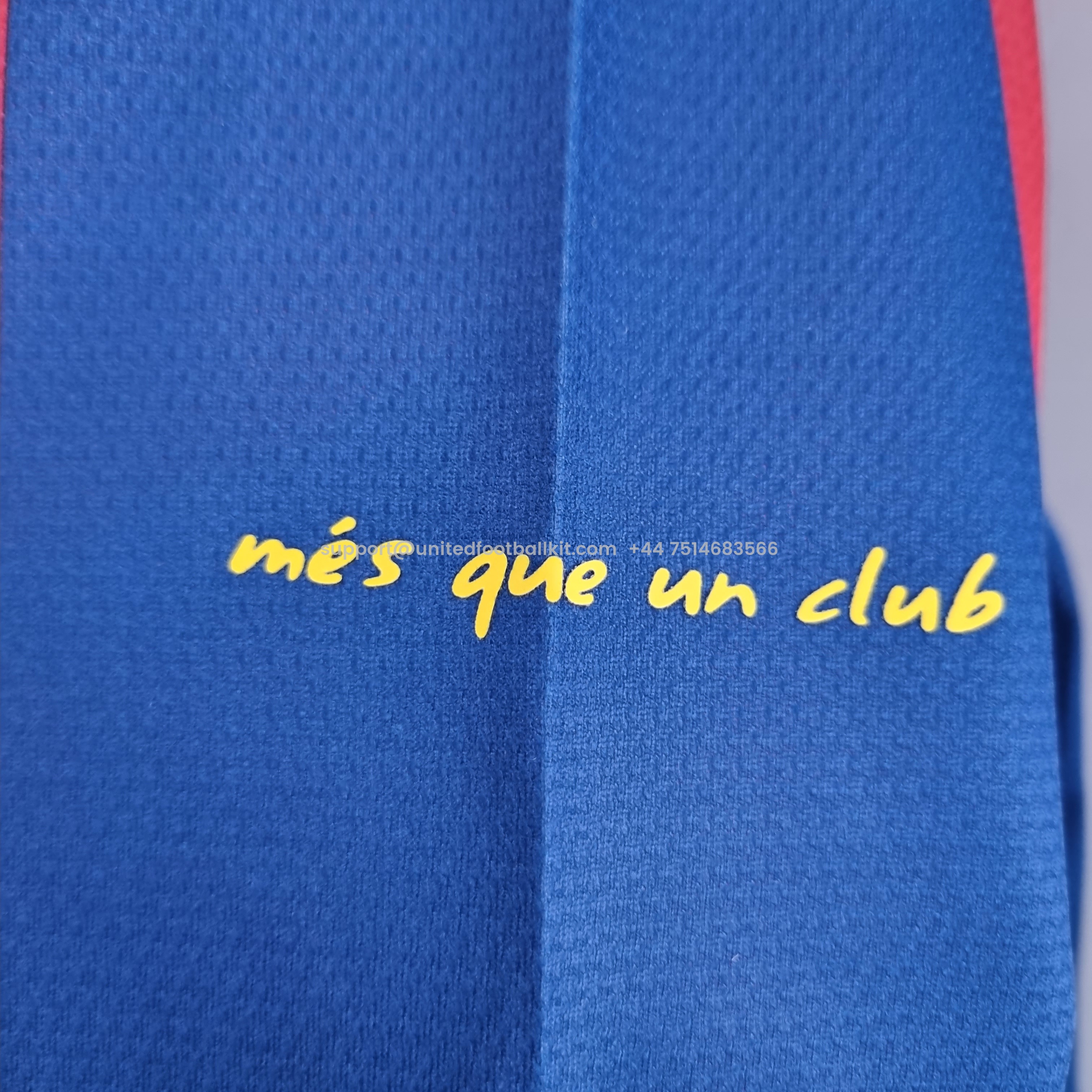 Unitedfootballkit.com | Retro Barcelona 10-11 Home Long Sleeve Jersey -Customize Name, Number and Patch | Worldwide Shipping