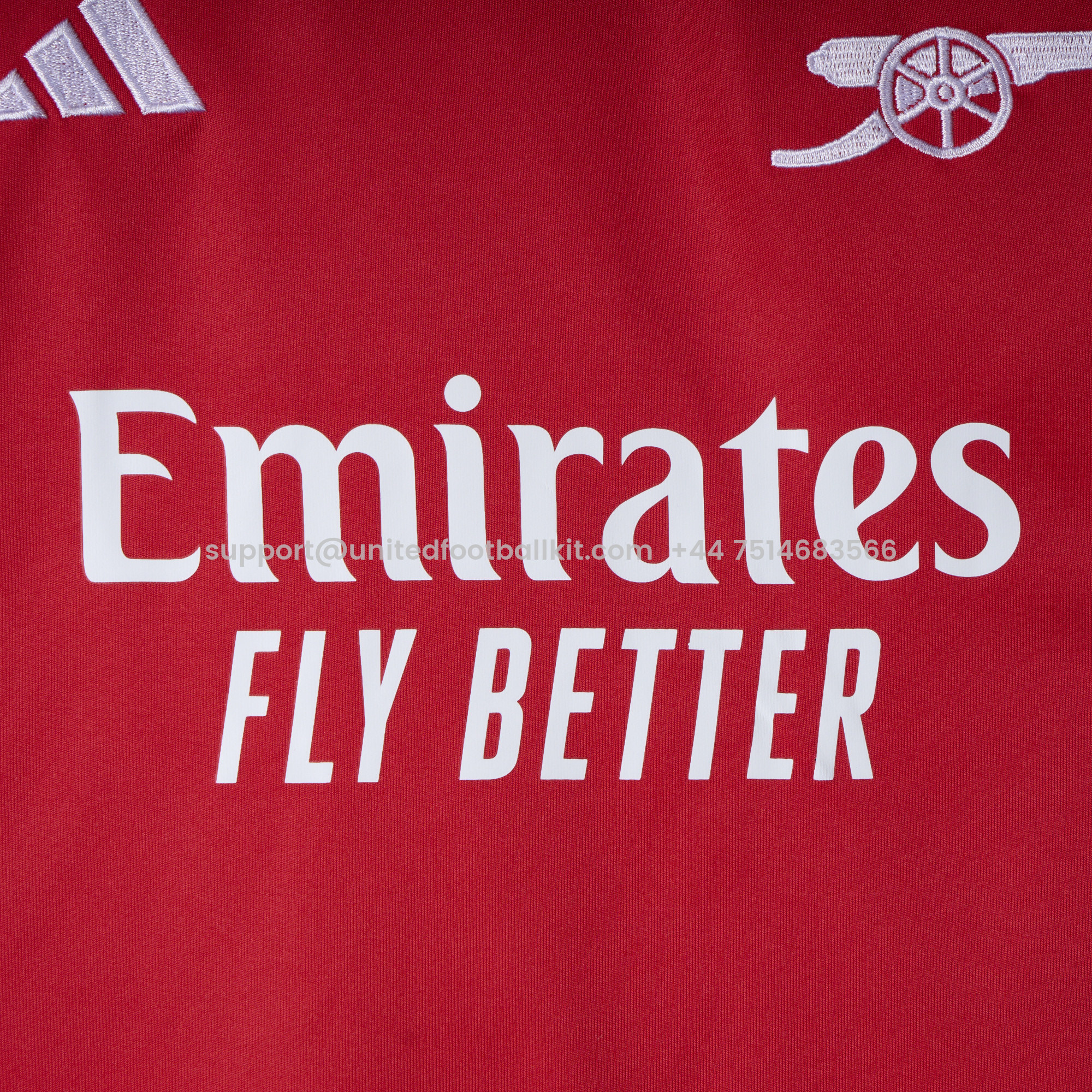 Unitedfootballkit.com | Arsenal 24-25 Home Long Sleeve Kids Kit -Customize Name, Number and Patch | Worldwide Shipping