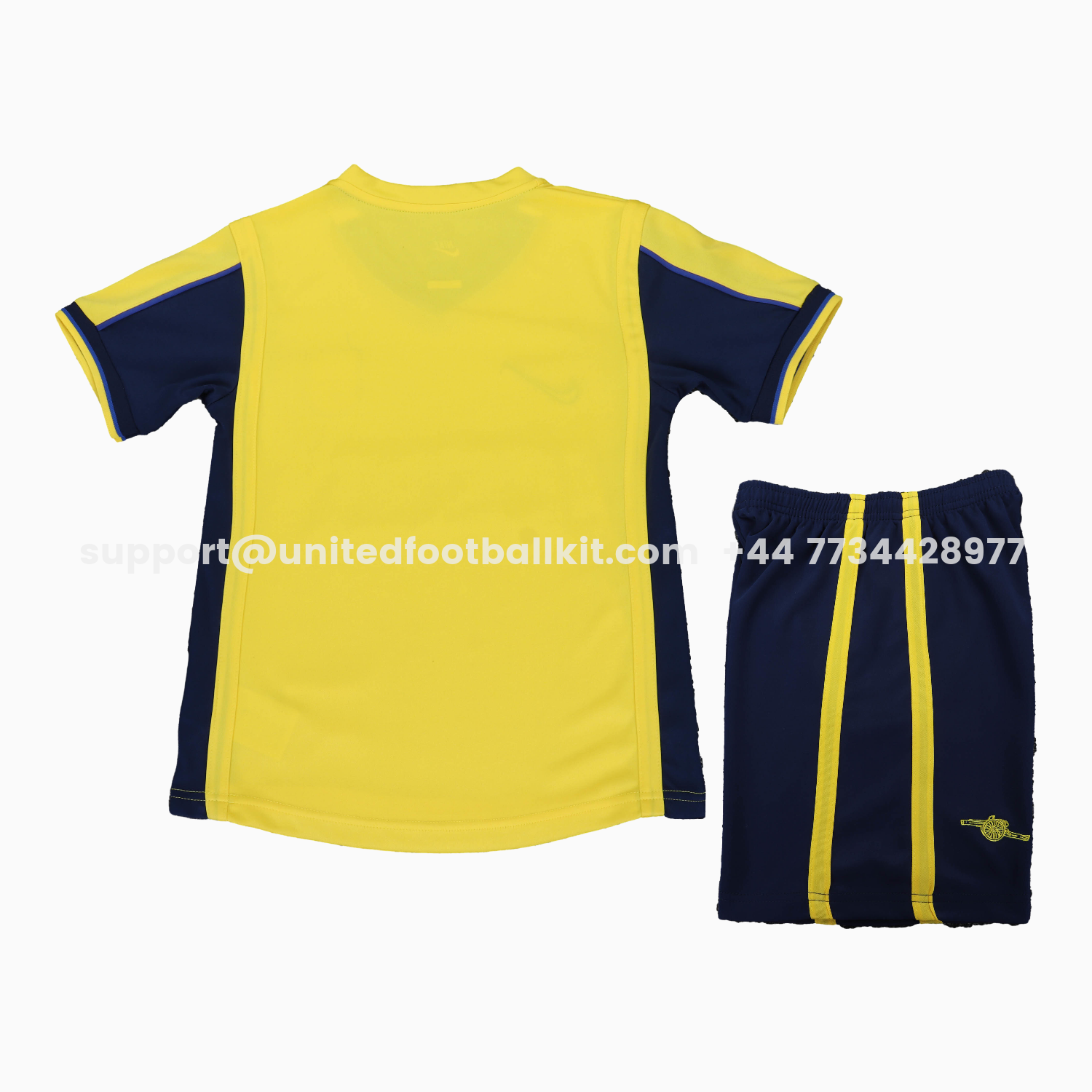 Unitedfootballkit.com | Retro Arsenal 2000-01 Away Kids Kit -Customize Name, Number and Patch | Worldwide Shipping