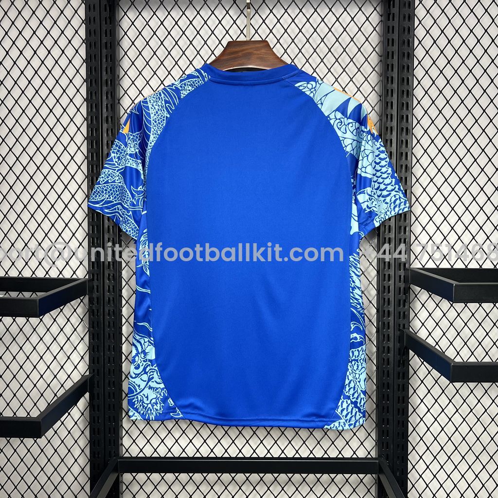 Unitedfootballkit.com | Real Madrid 24-25 Blue Dragon Special Edition Jersey - Fans Version -Customize Name, Number and Patch | Worldwide Shipping