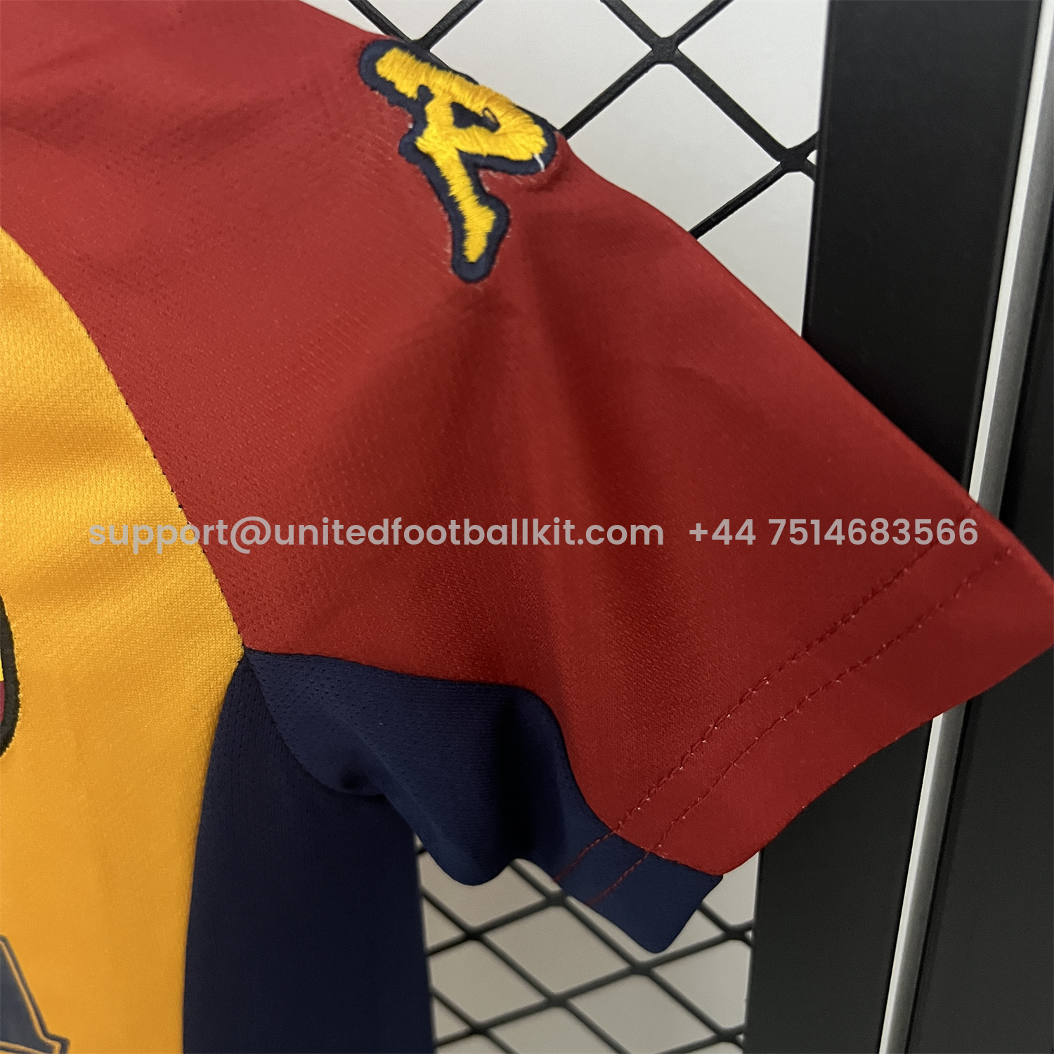 Unitedfootballkit.com | Retro Roma 2001-02 Home Kids Kit -Customize Name, Number and Patch | Worldwide Shipping