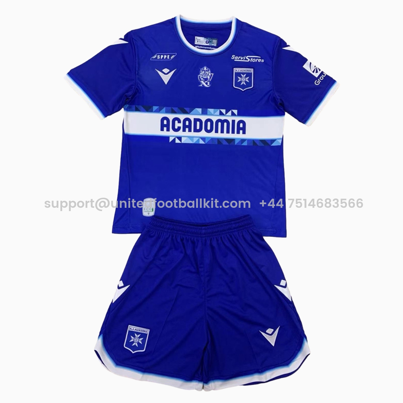 Unitedfootballkit.com | Auxerre 24-25 Third Kids Kit -Customize Name, Number and Patch | Worldwide Shipping