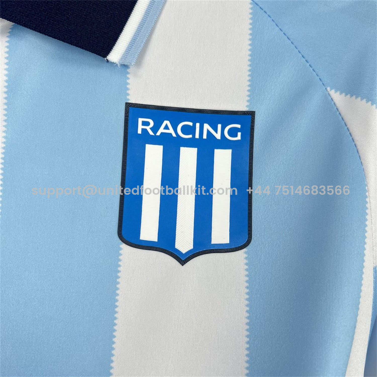 Unitedfootballkit.com | Racing Club de Avellaneda 25-26 Home Jersey - Fans Version -Customize Name, Number and Patch | Worldwide Shipping