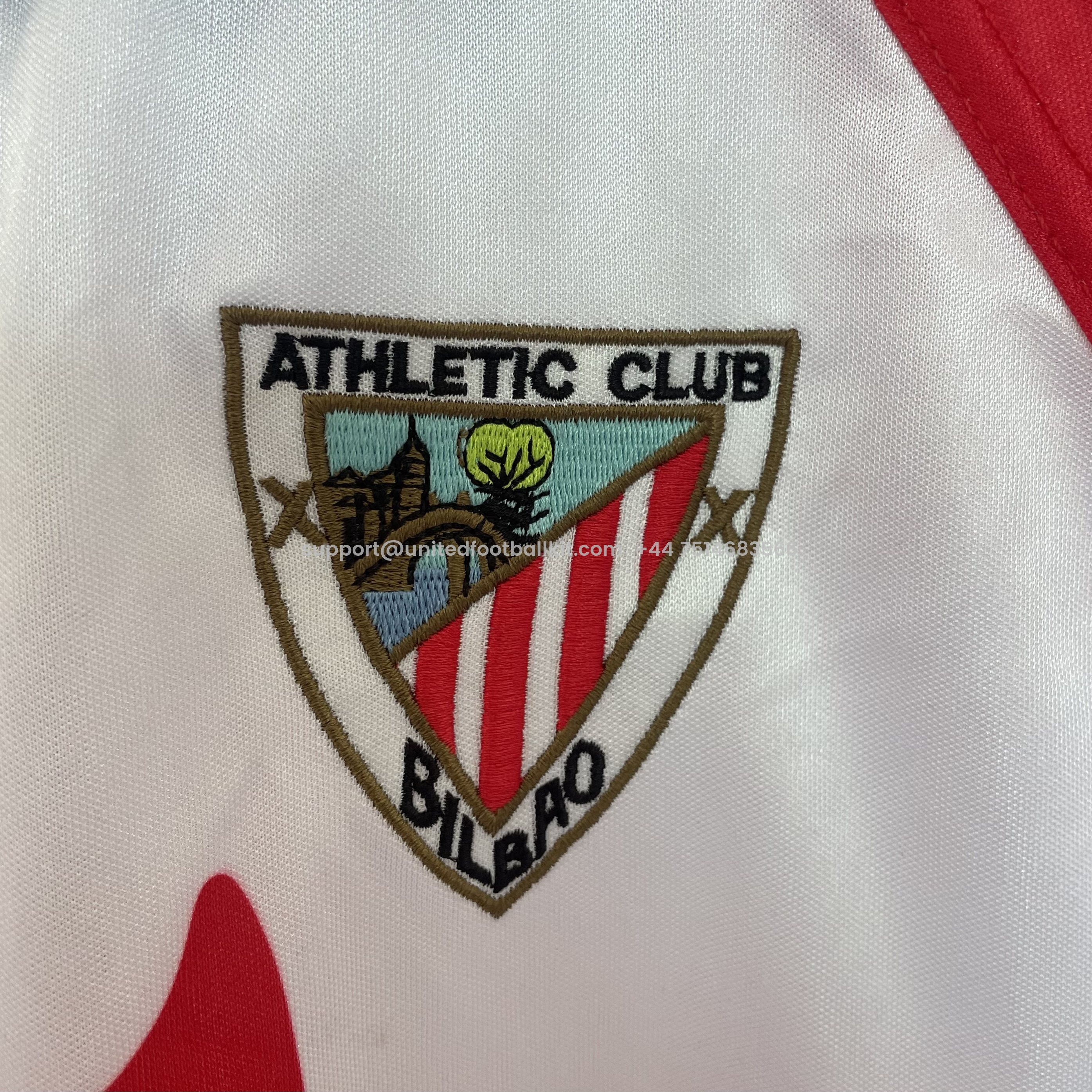 Unitedfootballkit.com | Retro Athletic Bilbao 1997-98 Centenary Jersey -Customize Name, Number and Patch | Worldwide Shipping