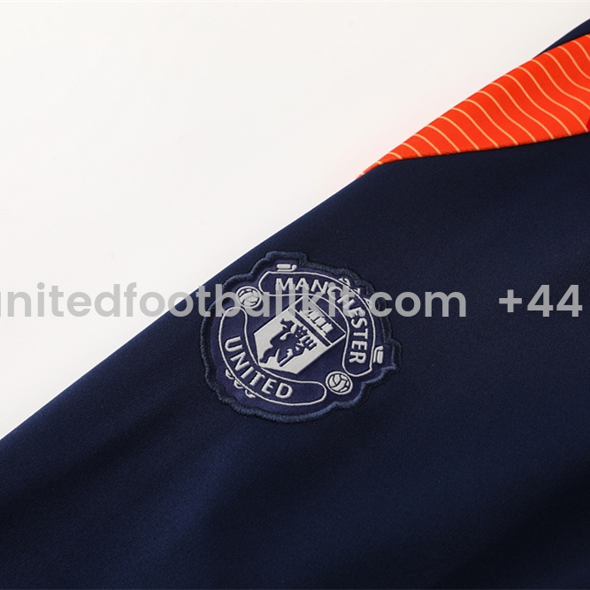 Unitedfootballkit.com | Manchester United 24-25 Jacket Training Tracksuit - Royal Blue -Customize Name, Number and Patch | Worldwide Shipping