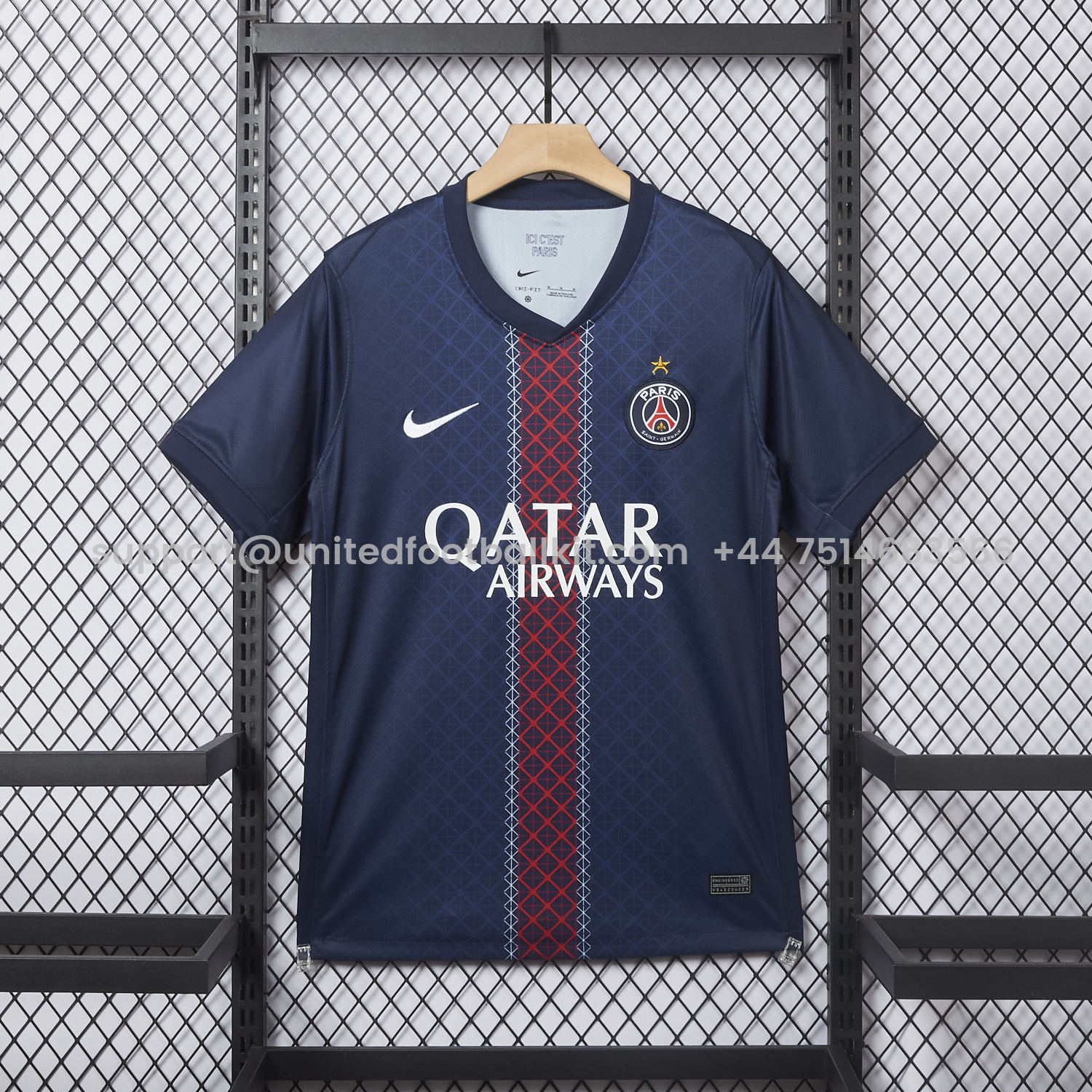 Unitedfootballkit.com | Paris Saint-Germain PSG 2025 Champions League Eiffel Tower Star Jersey - Fans Version -Customize Name, Number and Patch | Worldwide Shipping