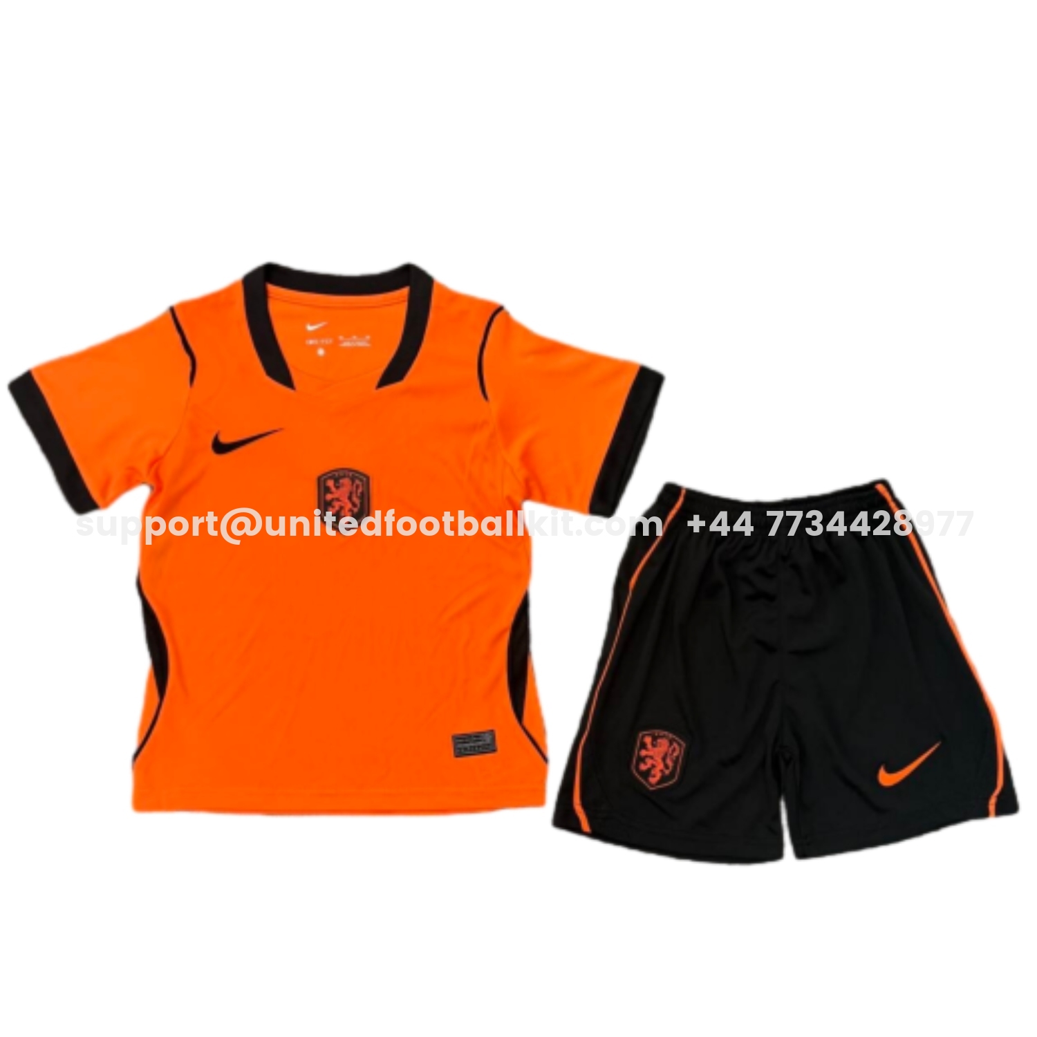 Unitedfootballkit.com | Netherlands 2026 Home Kids Kit -Customize Name, Number and Patch | Worldwide Shipping