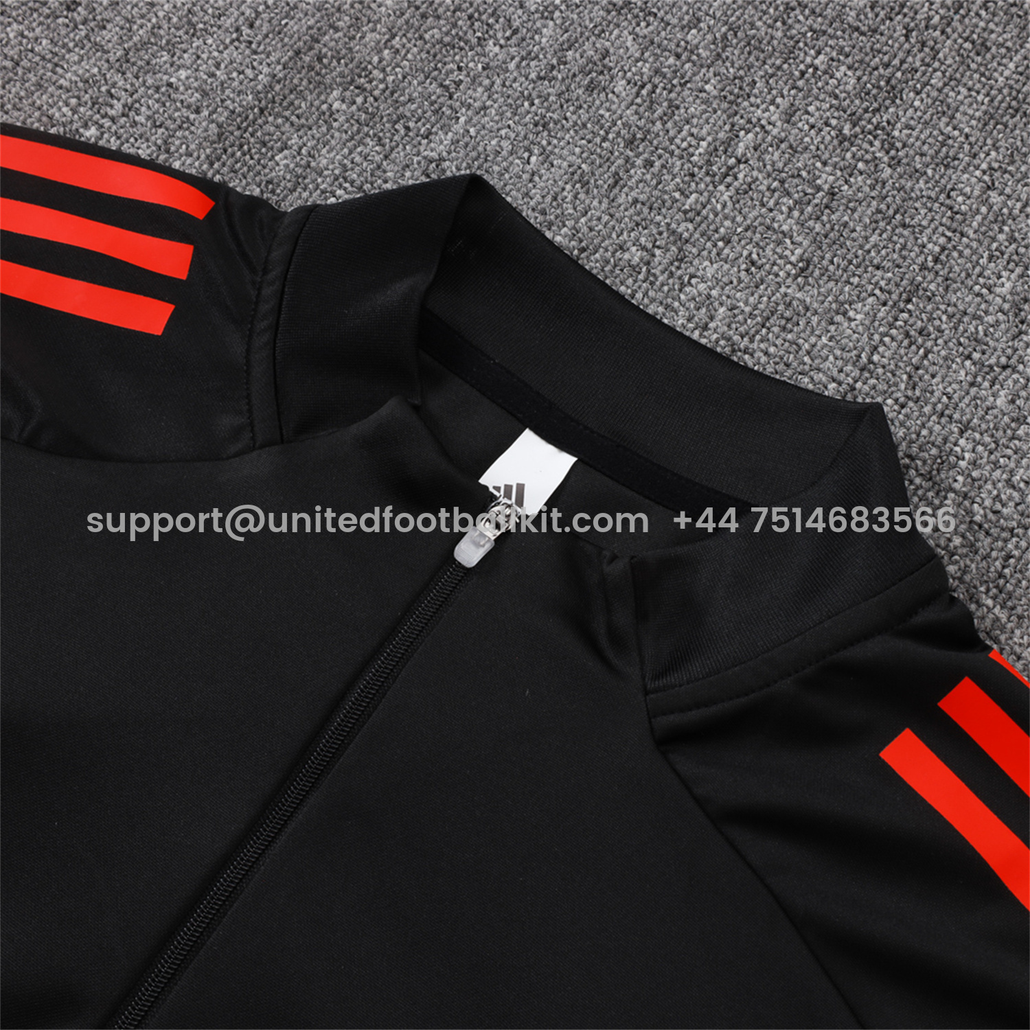 Unitedfootballkit.com | Bayern Munich 25-26 Long Sleeves Training Set - Black Top & Pants with Orange Badge -Customize Name, Number and Patch | Worldwide Shipping