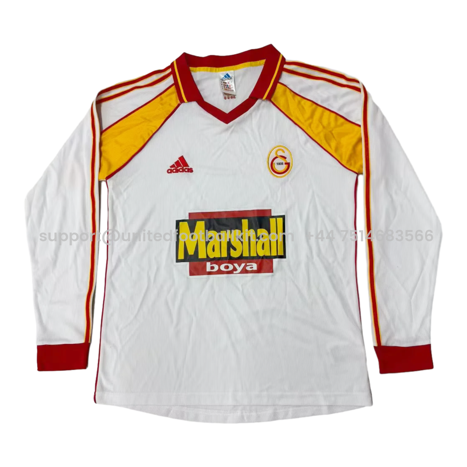 Unitedfootballkit.com | Retro Galatasaray 1999-00 Away Long Sleeves Jersey -Customize Name, Number and Patch | Worldwide Shipping