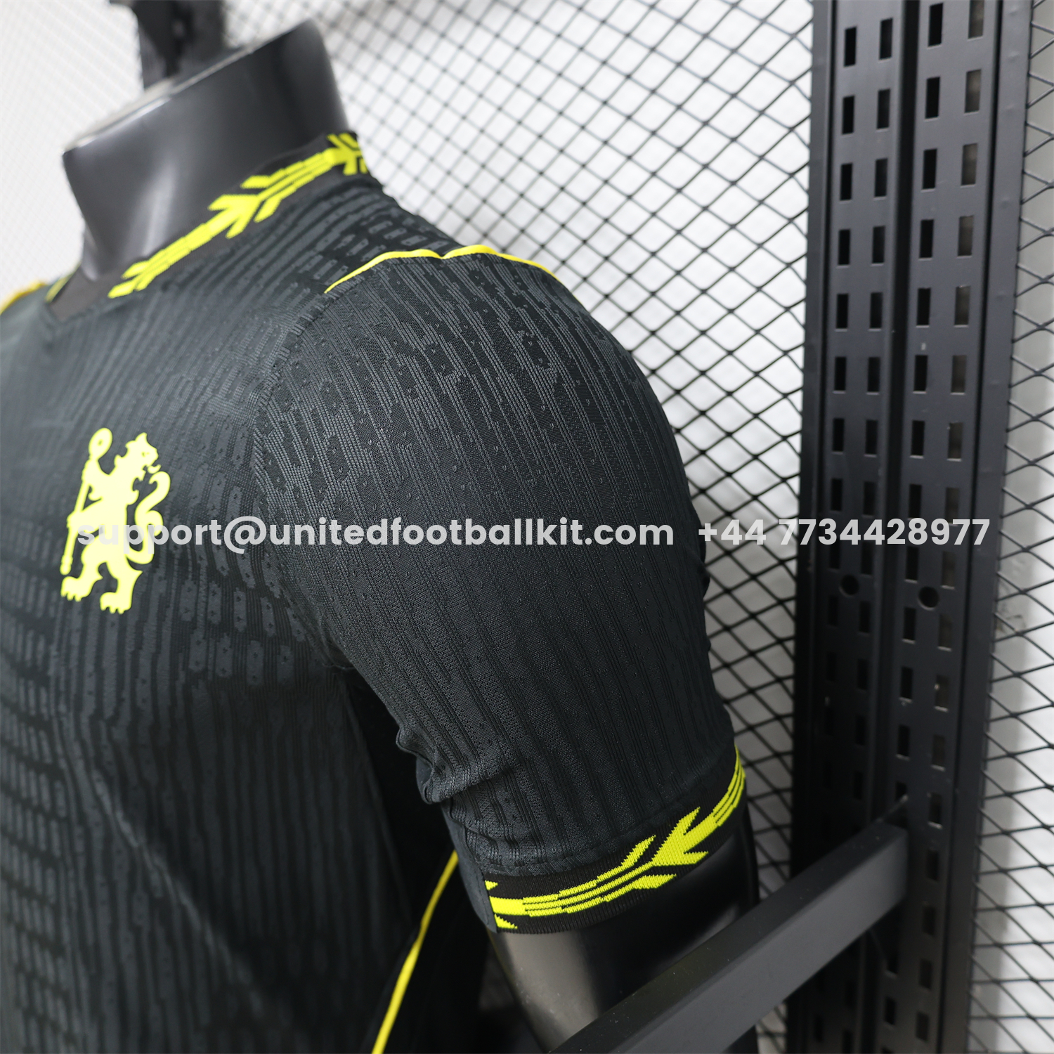 Unitedfootballkit.com | C.H.E.L.S.E.A 25-26 Black With Gold Special Jersey - Player Version -Customize Name, Number and Patch | Worldwide Shipping