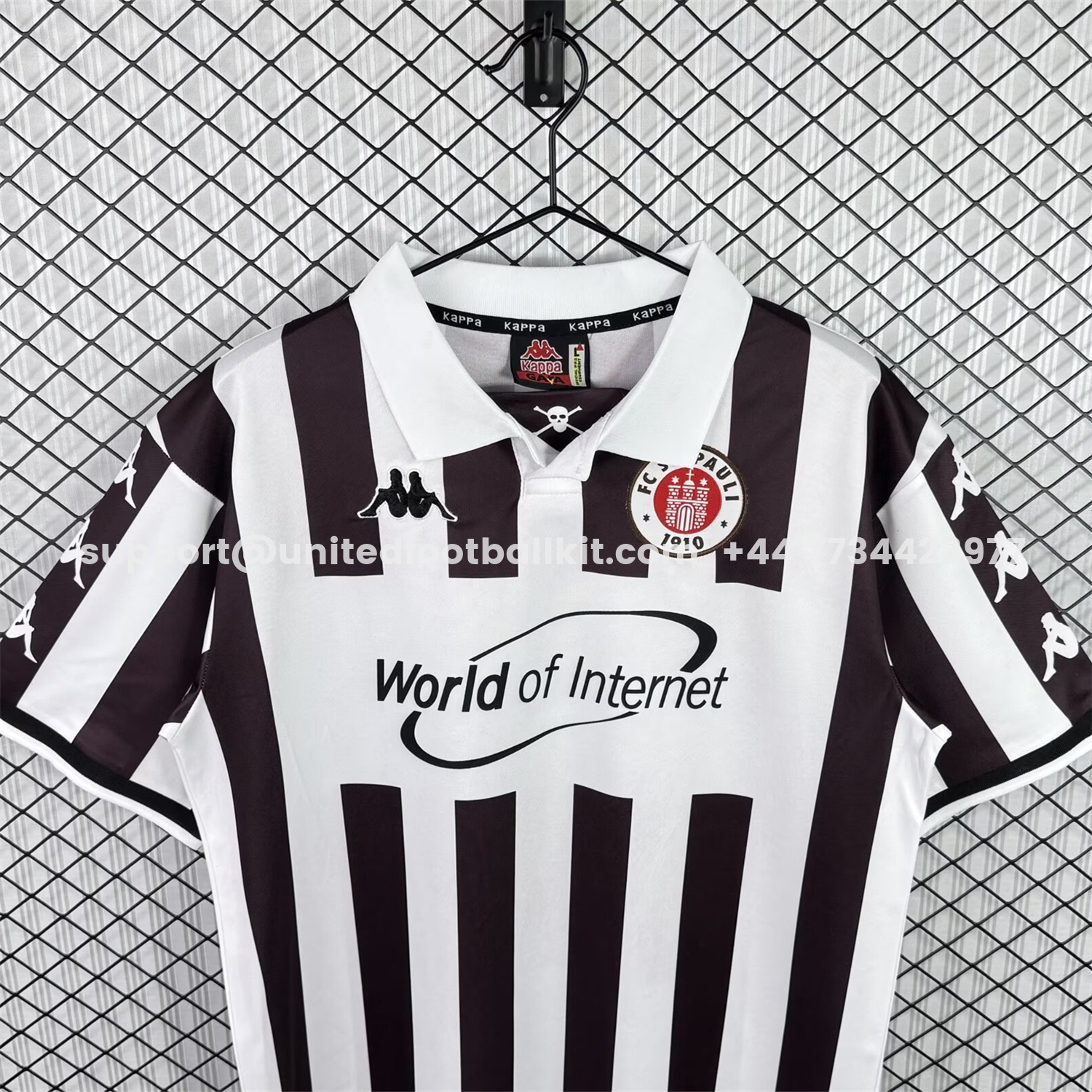 Unitedfootballkit.com | Retro St. Pauli 2000-01 Home Jersey -Customize Name, Number and Patch | Worldwide Shipping