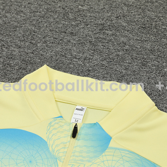 Unitedfootballkit.com | Manchester City 24-25 Long Sleeve Training Set - Yellow Camouflage -Customize Name, Number and Patch | Worldwide Shipping