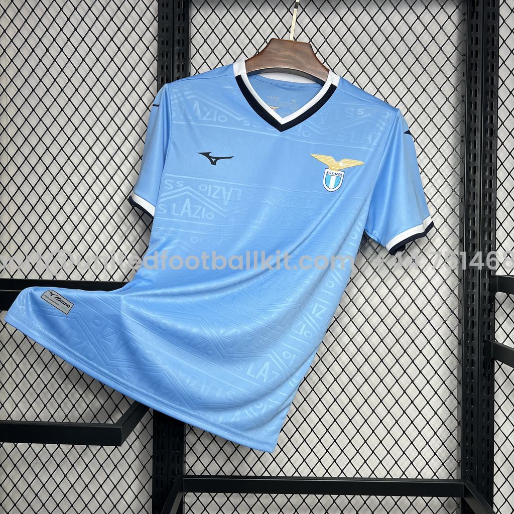 Unitedfootballkit.com | Lazio 24-25 Home Stadium Jersey - Fans Version -Customize Name, Number and Patch | Worldwide Shipping