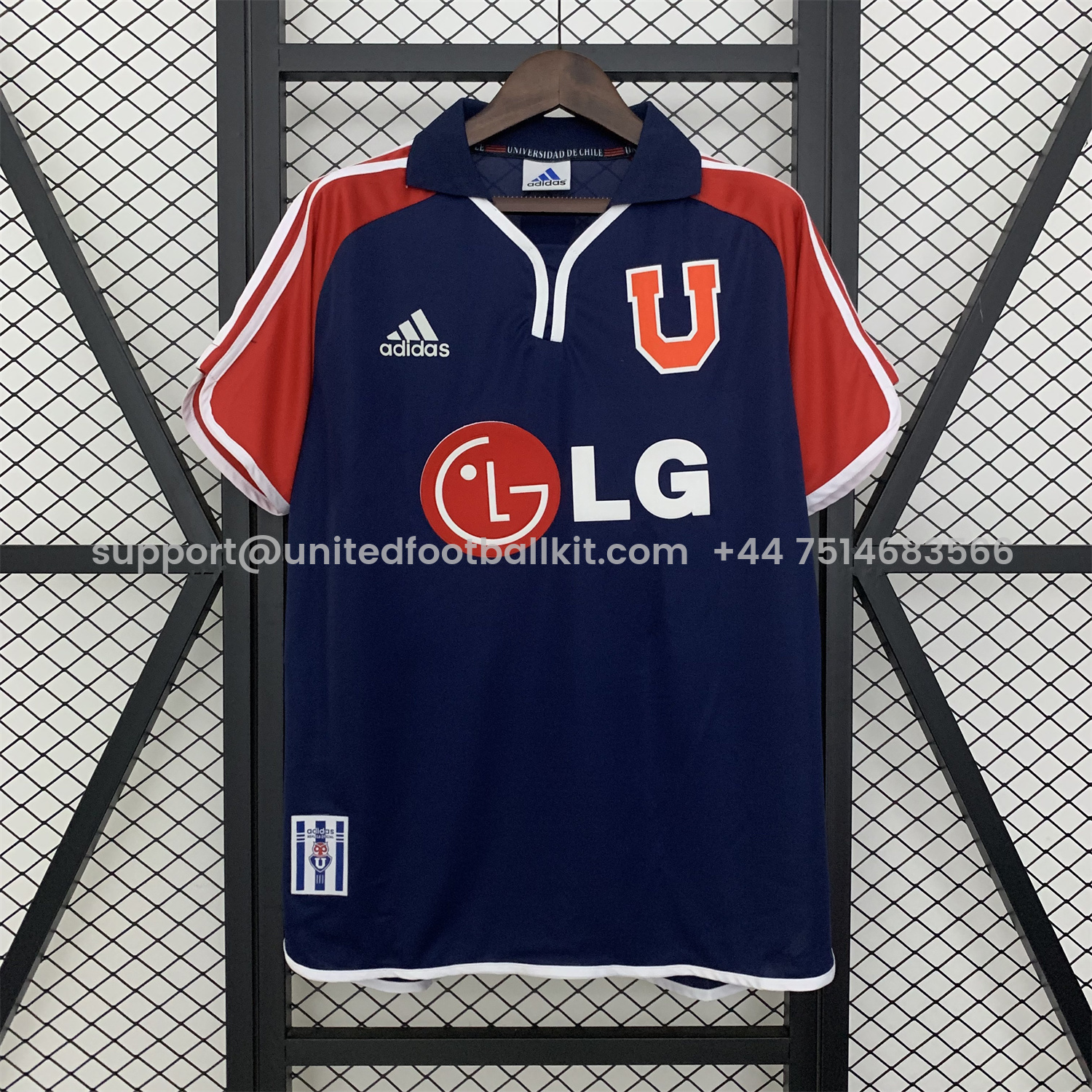 Unitedfootballkit.com | Retro Universidad De Chile 2001-02 Home Jersey -Customize Name, Number and Patch | Worldwide Shipping
