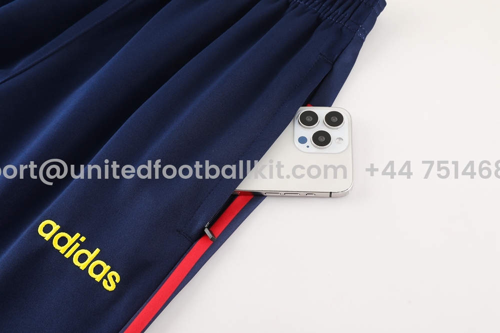 Unitedfootballkit.com | Spain 2024 Jacket Training Tracksuit - Deep Blue -Customize Name, Number and Patch | Worldwide Shipping