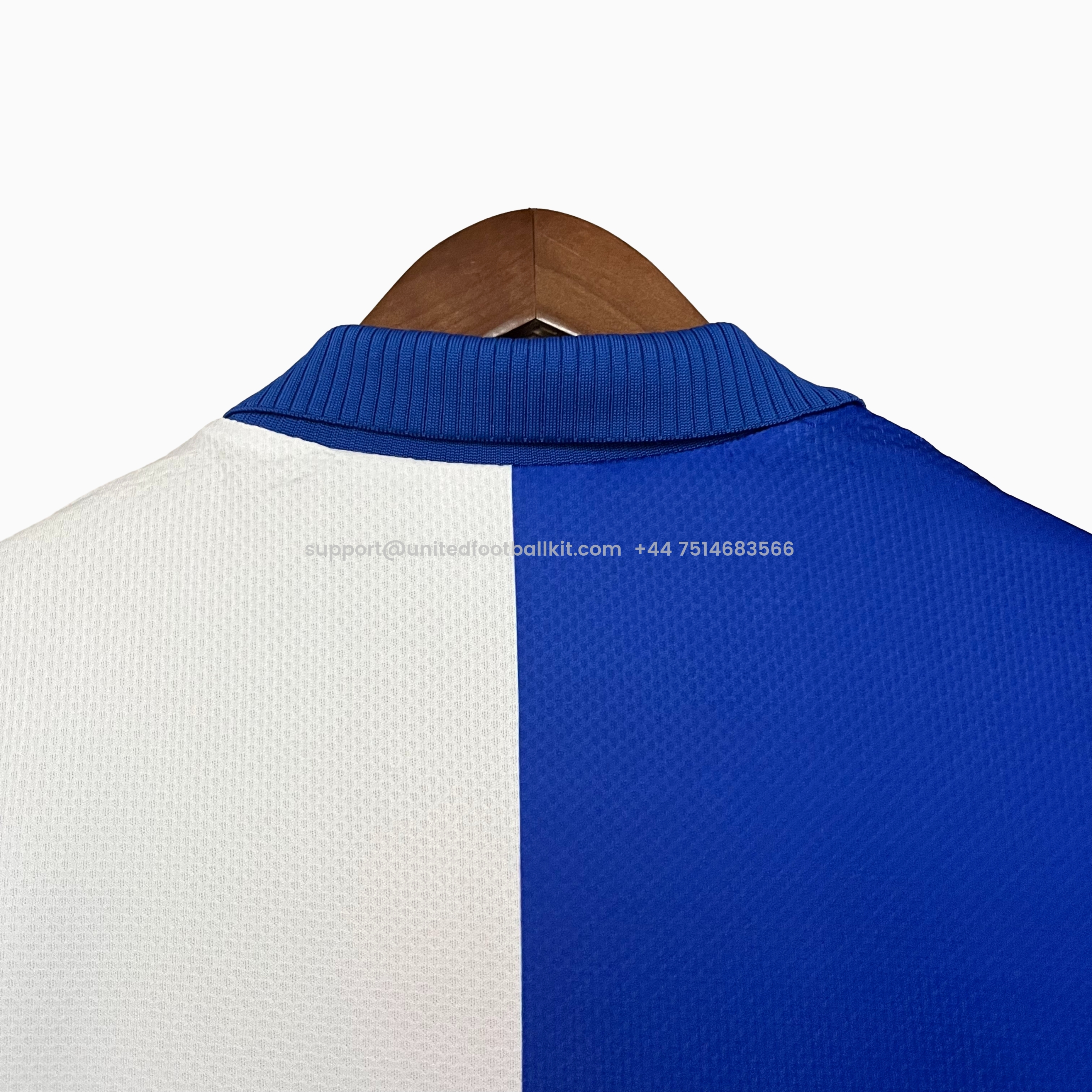 Unitedfootballkit.com | Retro Blackburn Rovers 1994-95 Home Stadium Jersey -Customize Name, Number and Patch | Worldwide Shipping