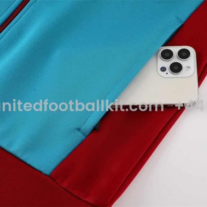 Unitedfootballkit.com | Roma 24-25 Vintage Jacket Training Tracksuit - Red -Customize Name, Number and Patch | Worldwide Shipping