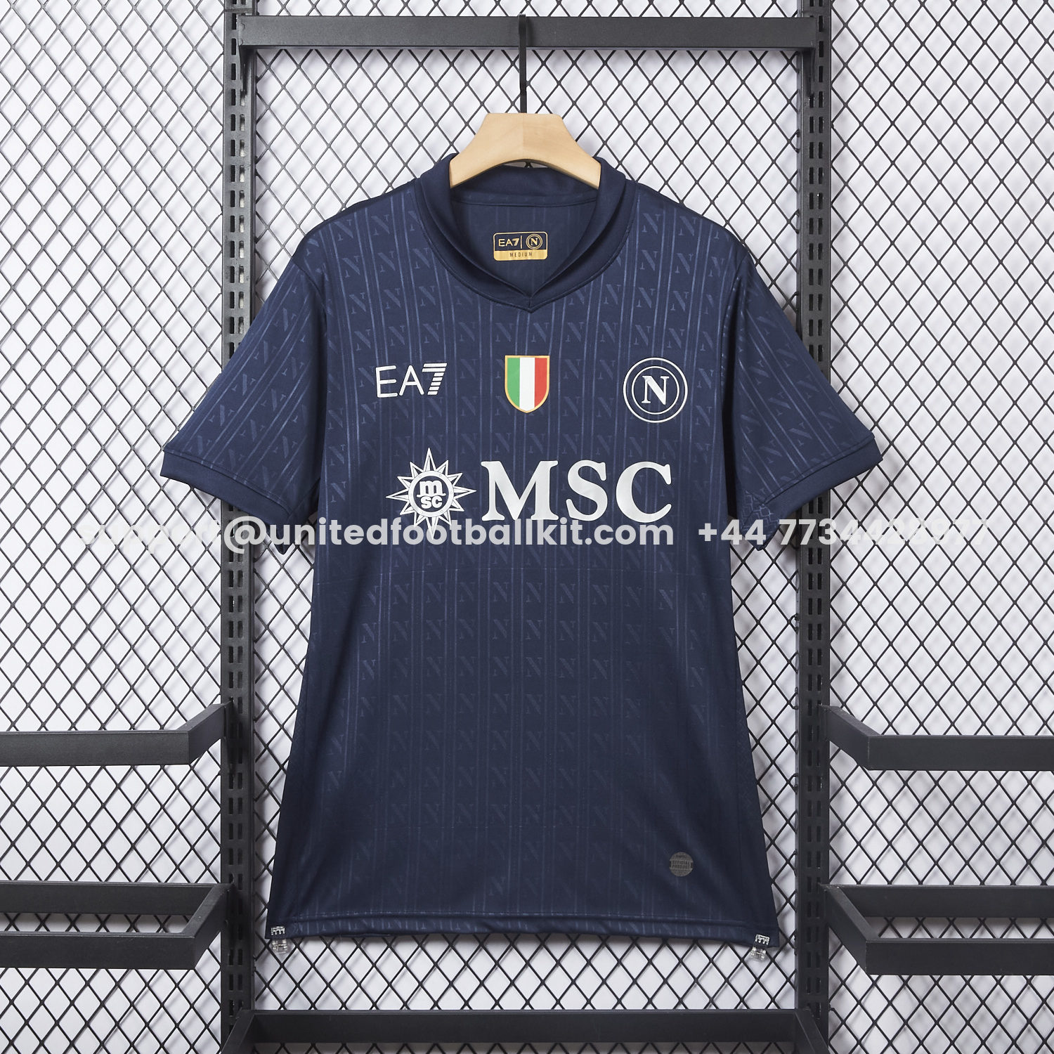 Unitedfootballkit.com | Napoli 25-26 European Third Deep Blue Jersey - Fans Version -Customize Name, Number and Patch | Worldwide Shipping